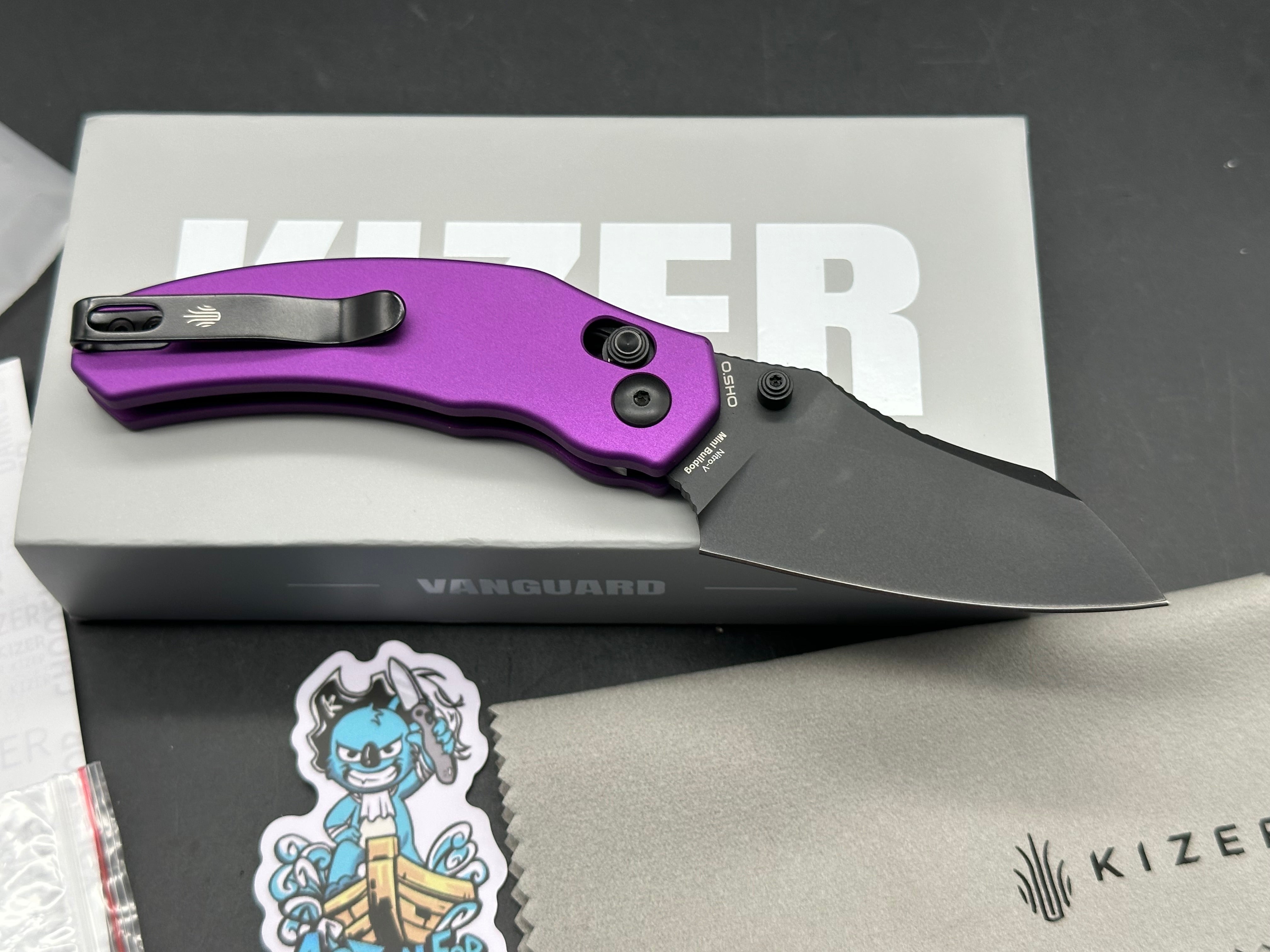 KIZER MINI BULLDOG | NITRO-V  PURPLE ALUMINUM