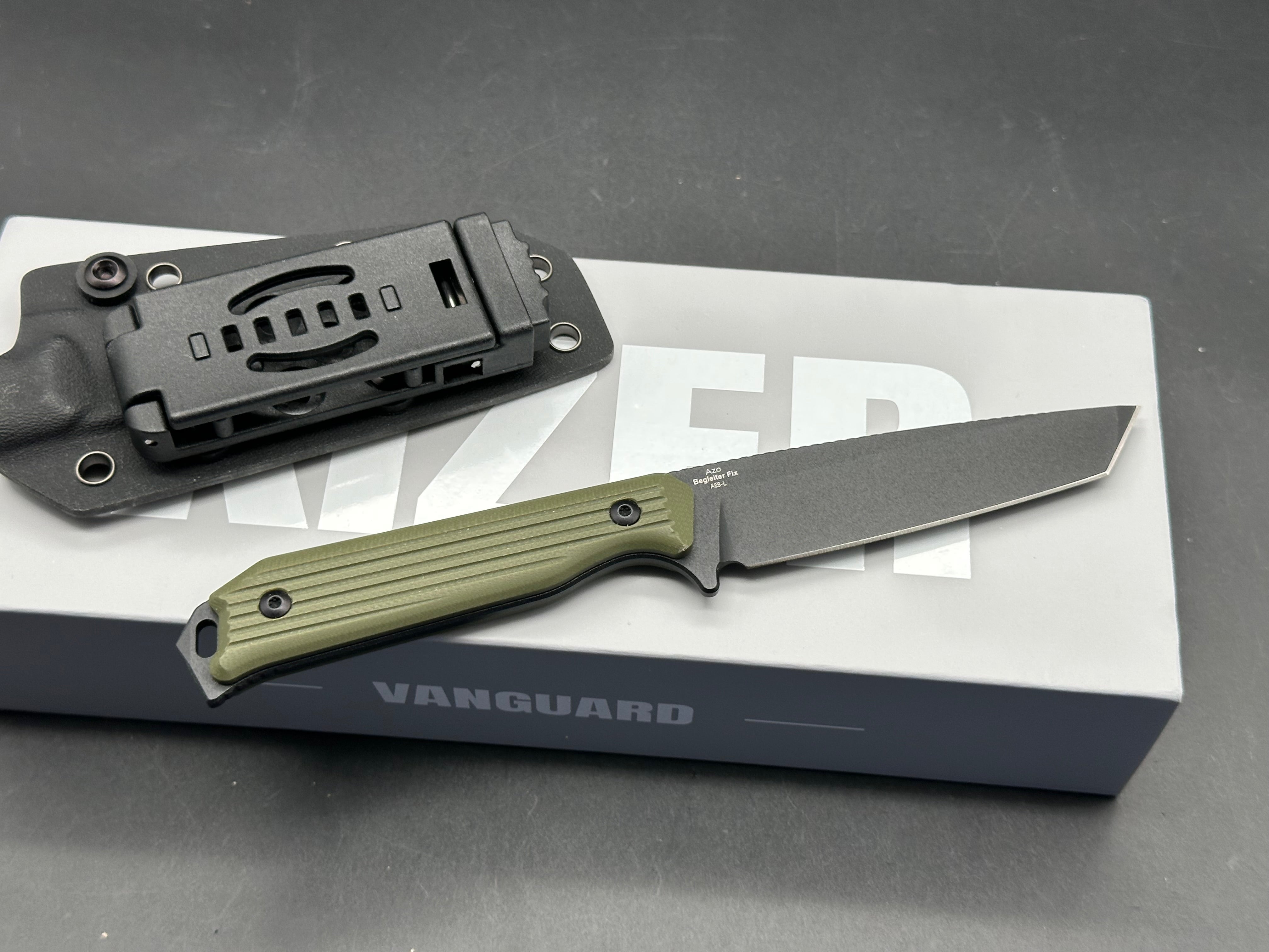 BEGLEITER FIX  BLACK AEB-L  BLADE GREEN G10
