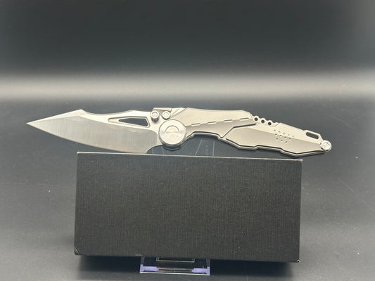 Nine Thorn S-07C Grey Milled Ti Frame Satin M390