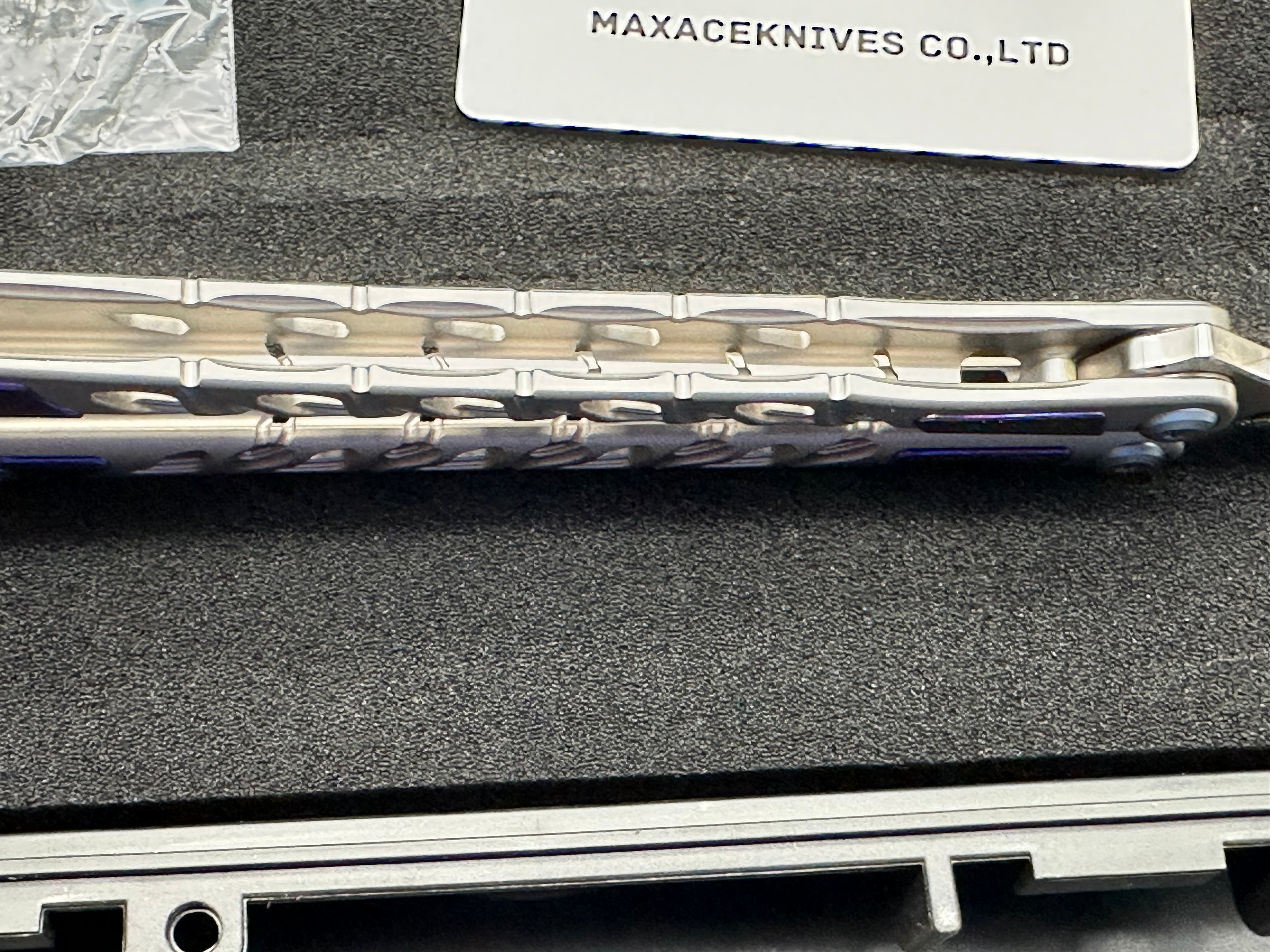 Maxace Skeleton II Balisong M390 Steel Blade Titanium Handles