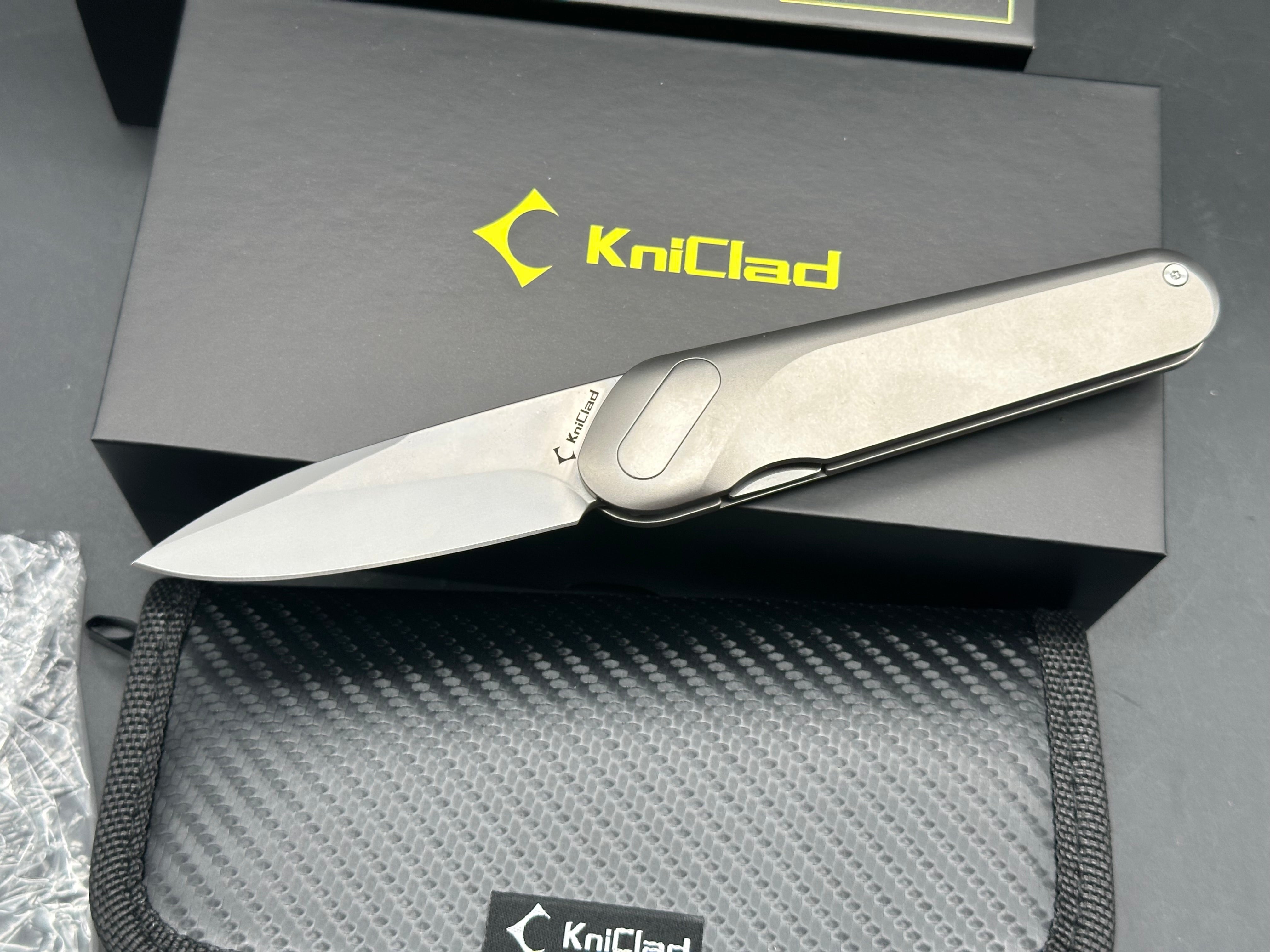 KniClad Ginren 02 titanium handle with S35VN blade