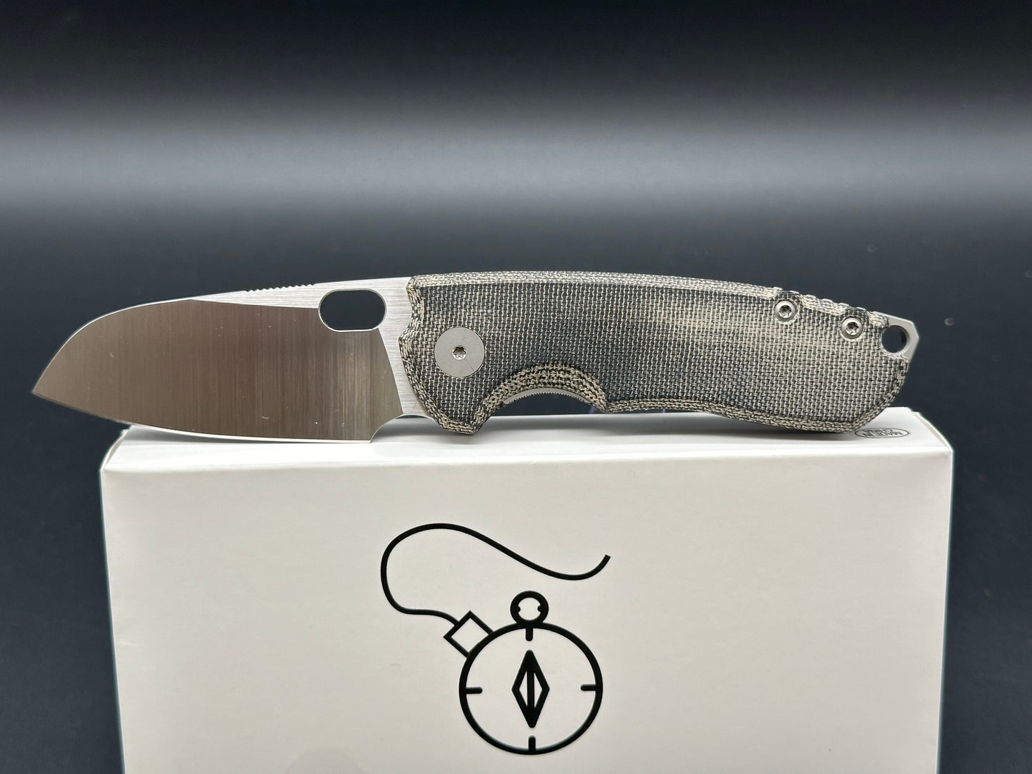 Urban edc supply f5.5 black micarta w/ elmax blade