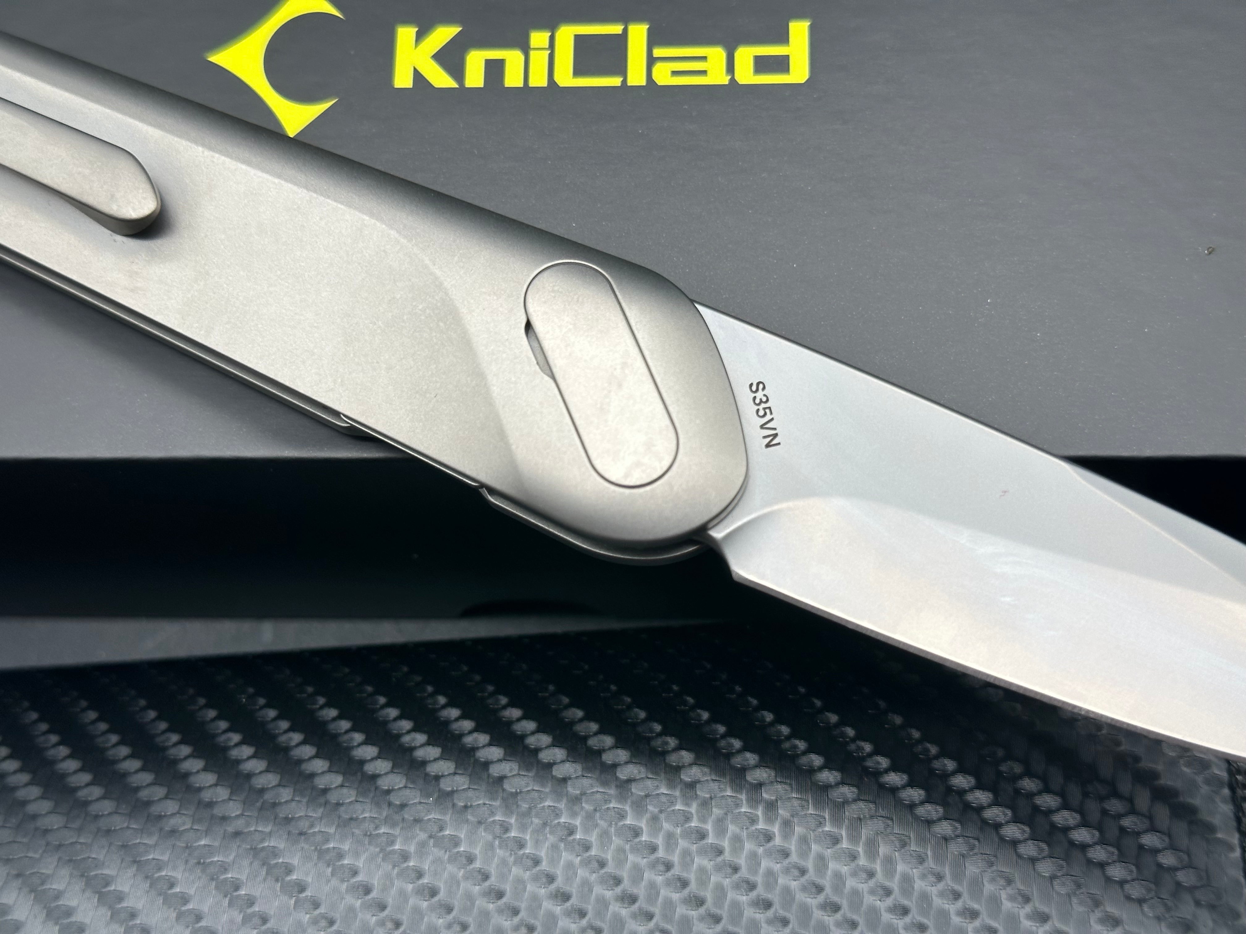 KniClad Ginren 02 titanium handle with S35VN blade