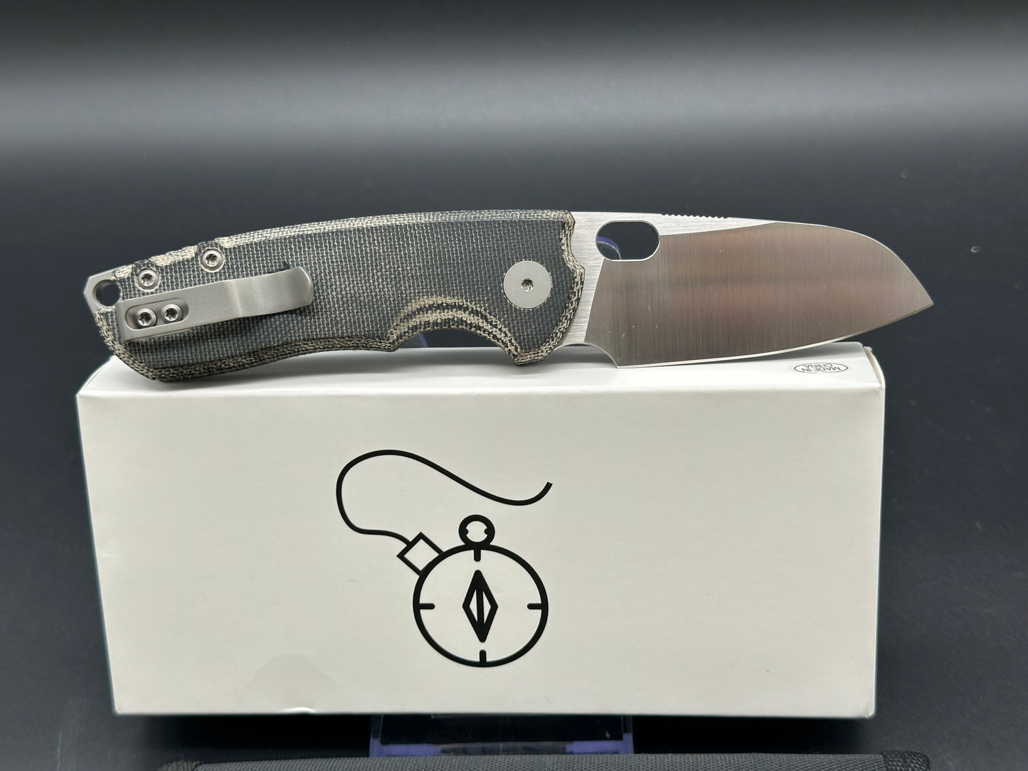 Urban edc supply f5.5 black micarta w/ elmax blade