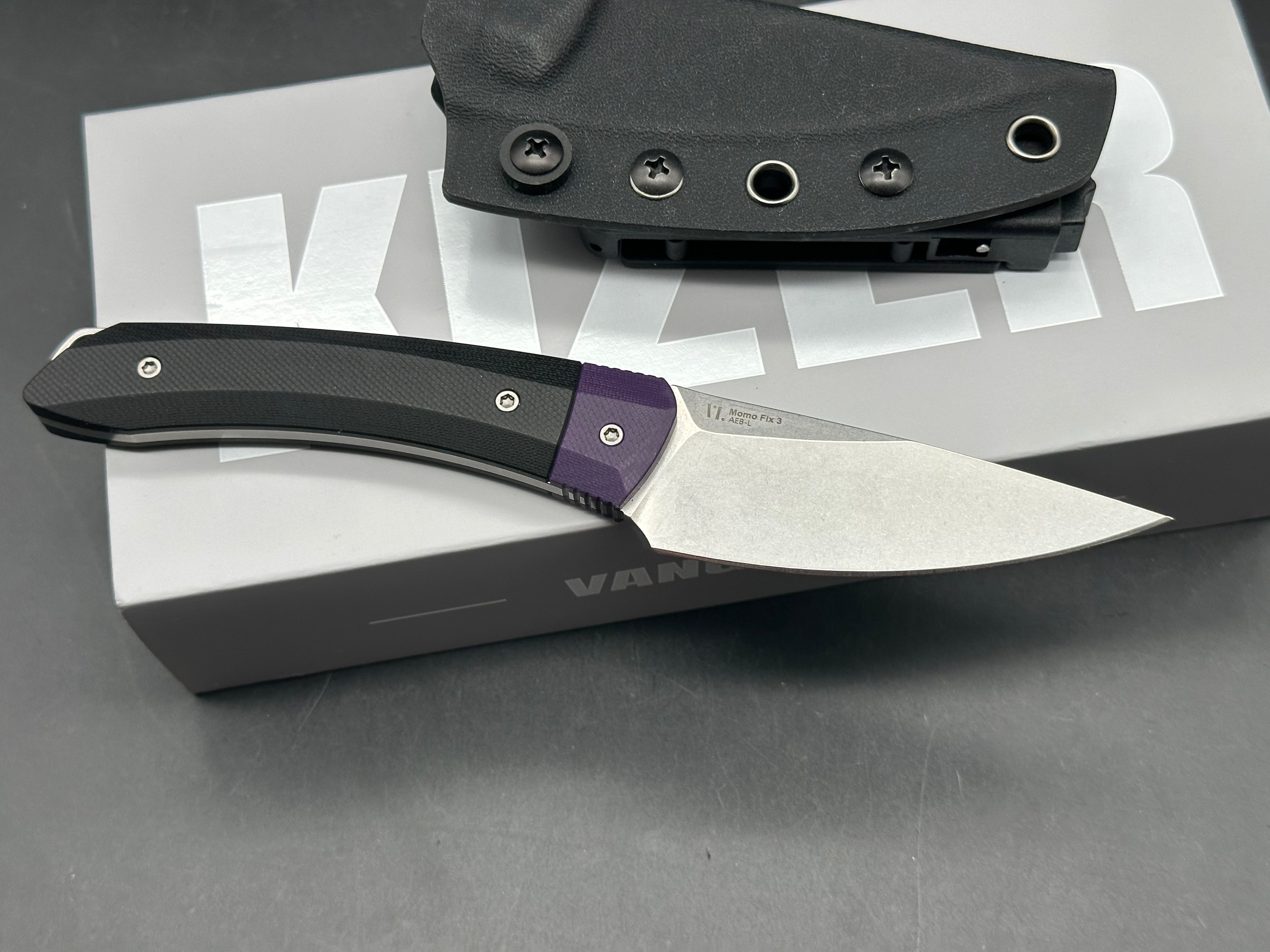 Kizer Momo Fixed Blade AEBL Blade