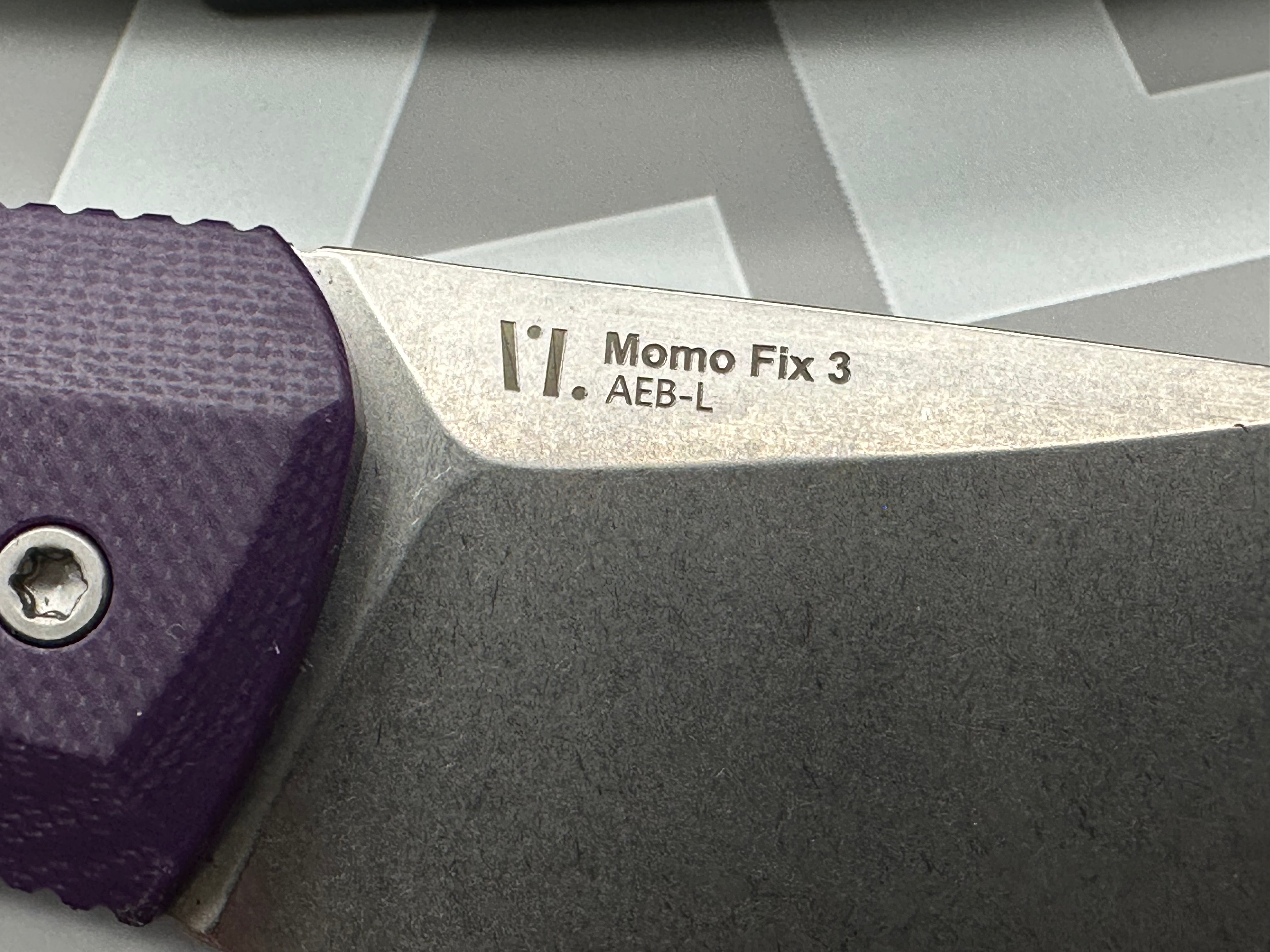 Kizer Momo Fixed Blade AEBL Blade