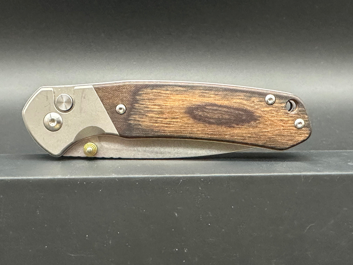 CJRB Pyrite Pakawood Knife Center Exclusive