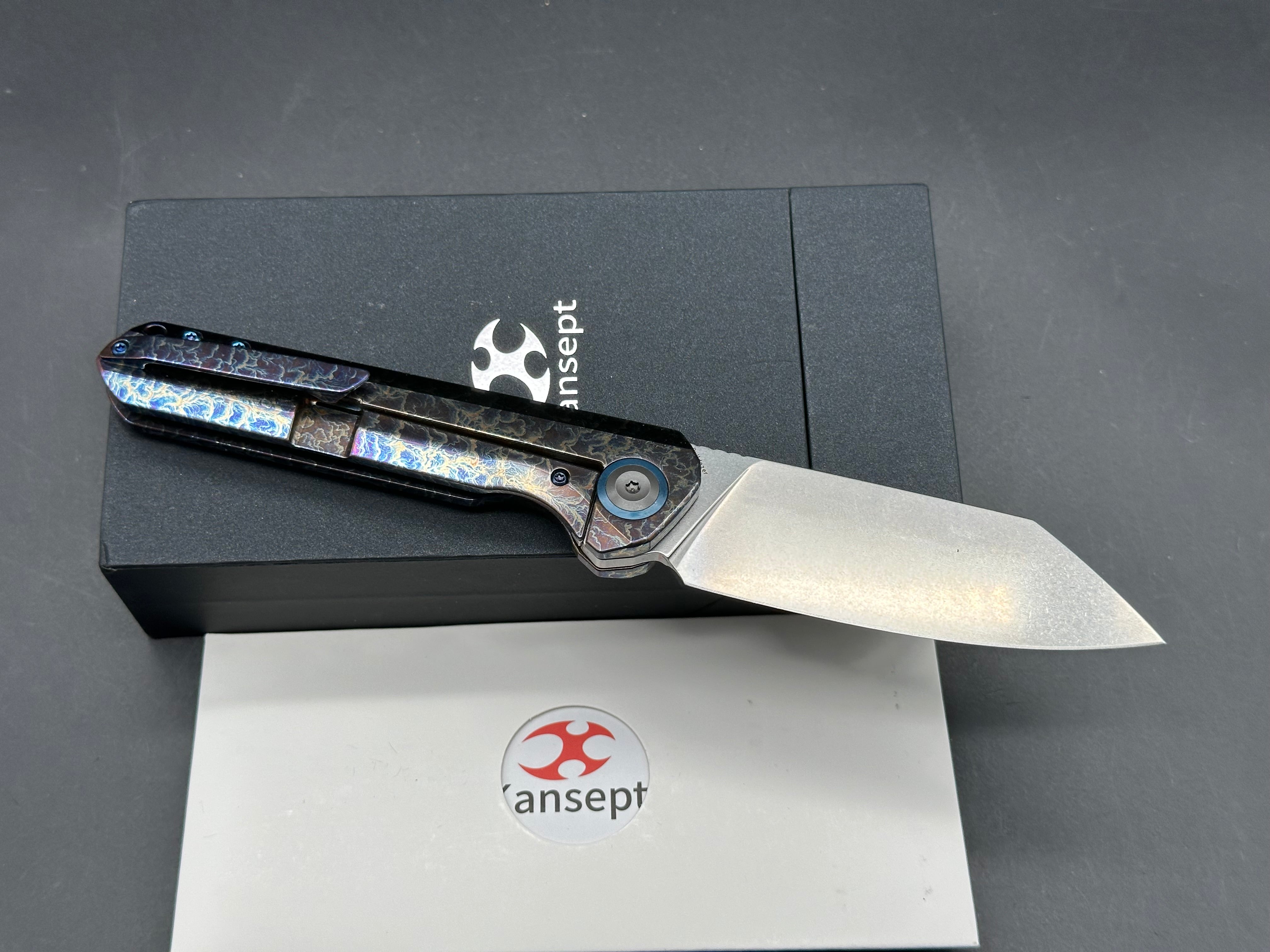 KANSEPT BULLDOZER LIGHTNING STRIKE TITANIUM HANDLE 20CV PLAIN EDGE