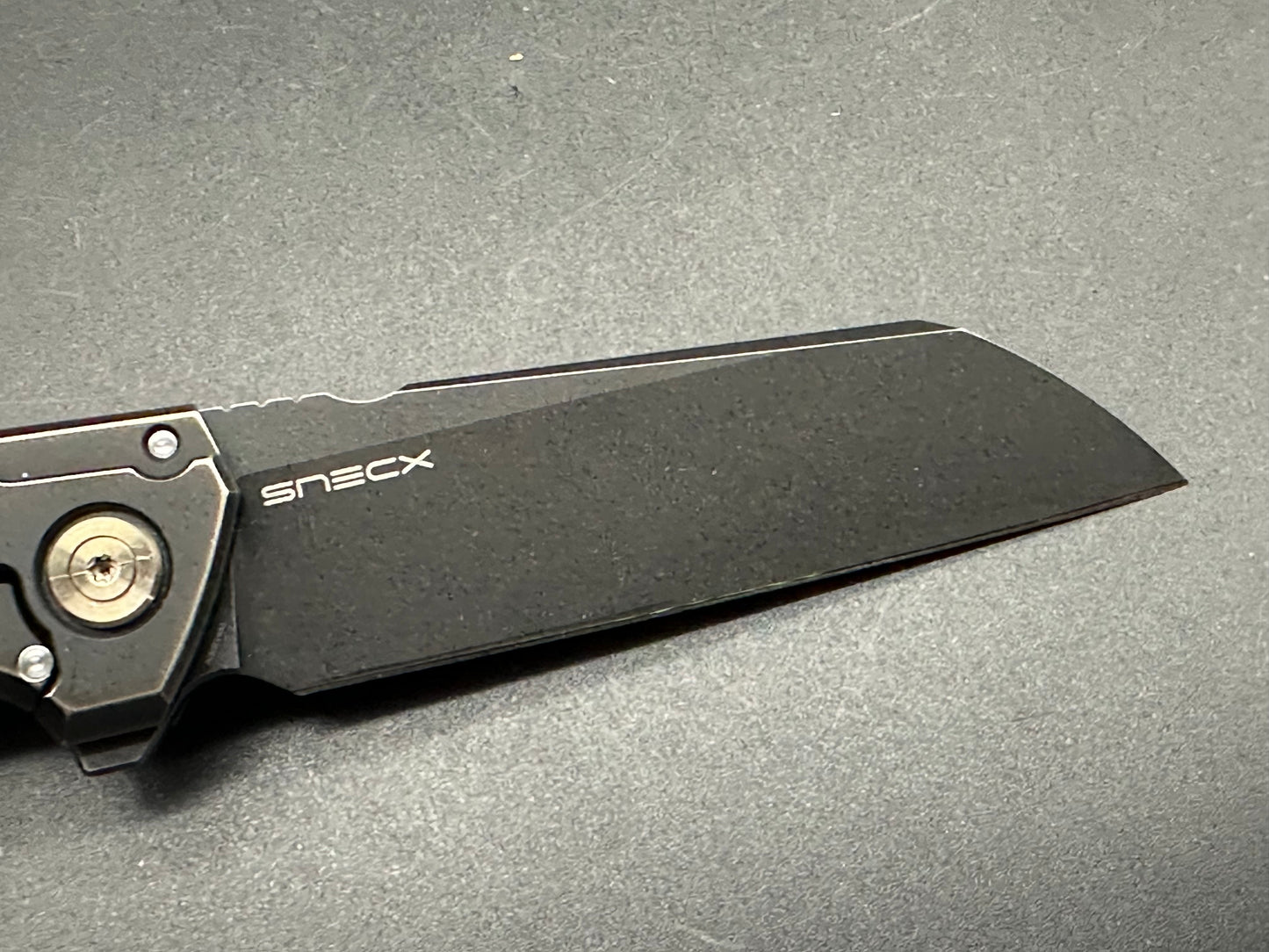 WE Knife Co. SNECX Mini Buster Flipper Knife Black Titanium