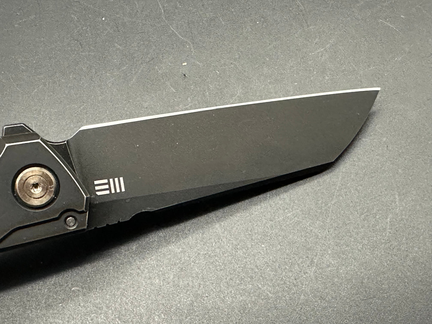 WE Knife Co. SNECX Mini Buster Flipper Knife Black Titanium