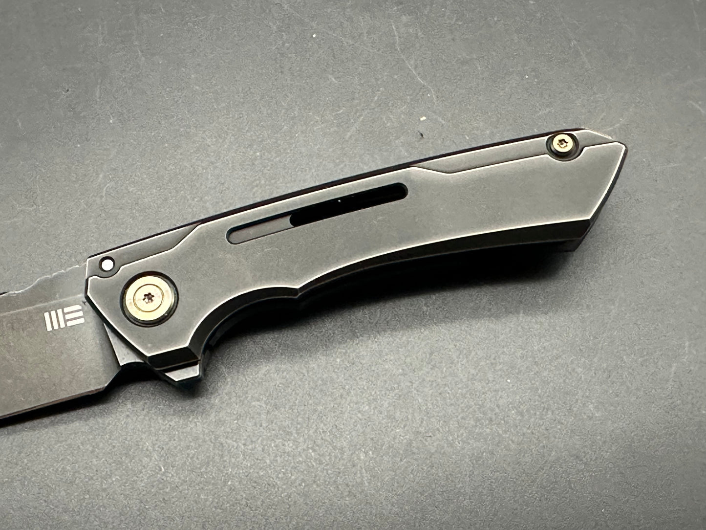 WE Knife Co. SNECX Mini Buster Flipper Knife Black Titanium