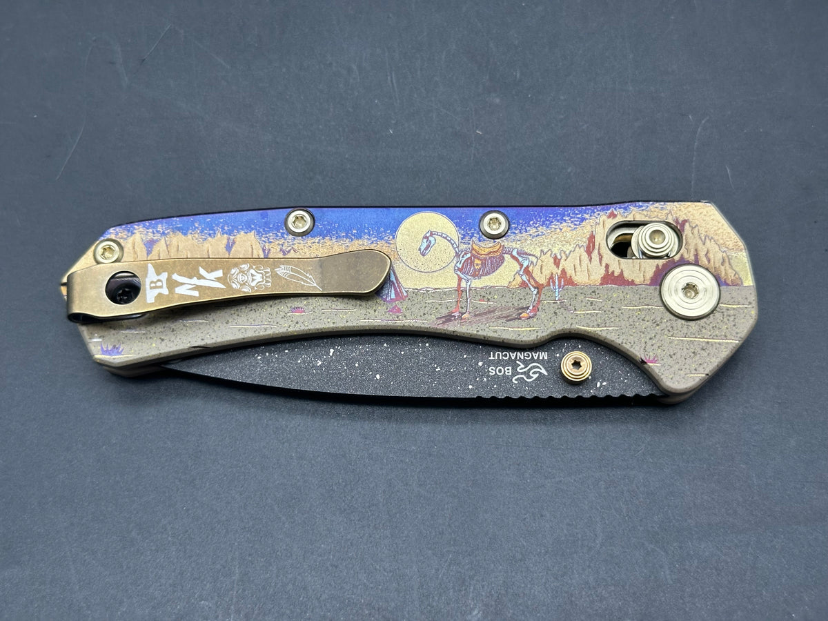 Buck 791 Bones on the Range x by Colorfulfilth Blade show 2026 Exlusive with Signed Lithograph