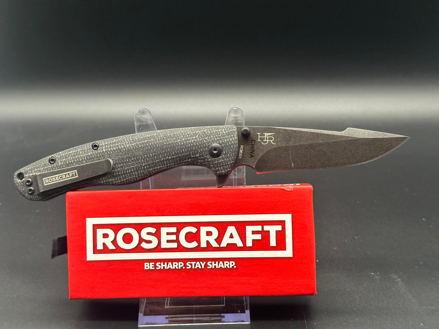 Rosecraft Mohok Micarta scales w/D2 blade