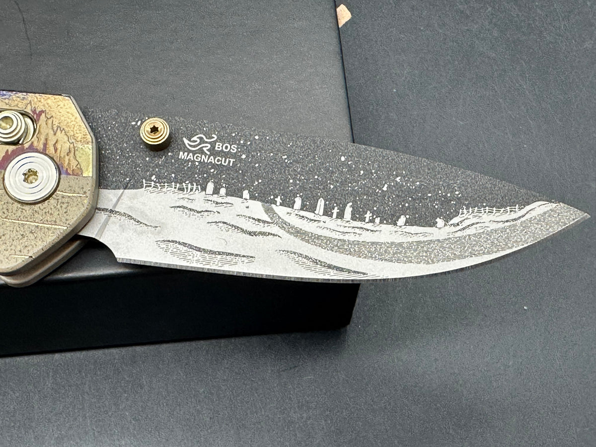 Buck 791 Bones on the Range x by Colorfulfilth Blade show 2026 Exlusive with Signed Lithograph