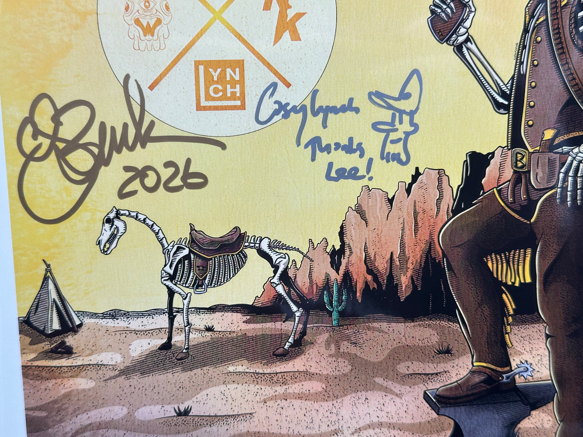 Buck 791 Bones on the Range x by Colorfulfilth Blade show 2026 Exlusive with Signed Lithograph