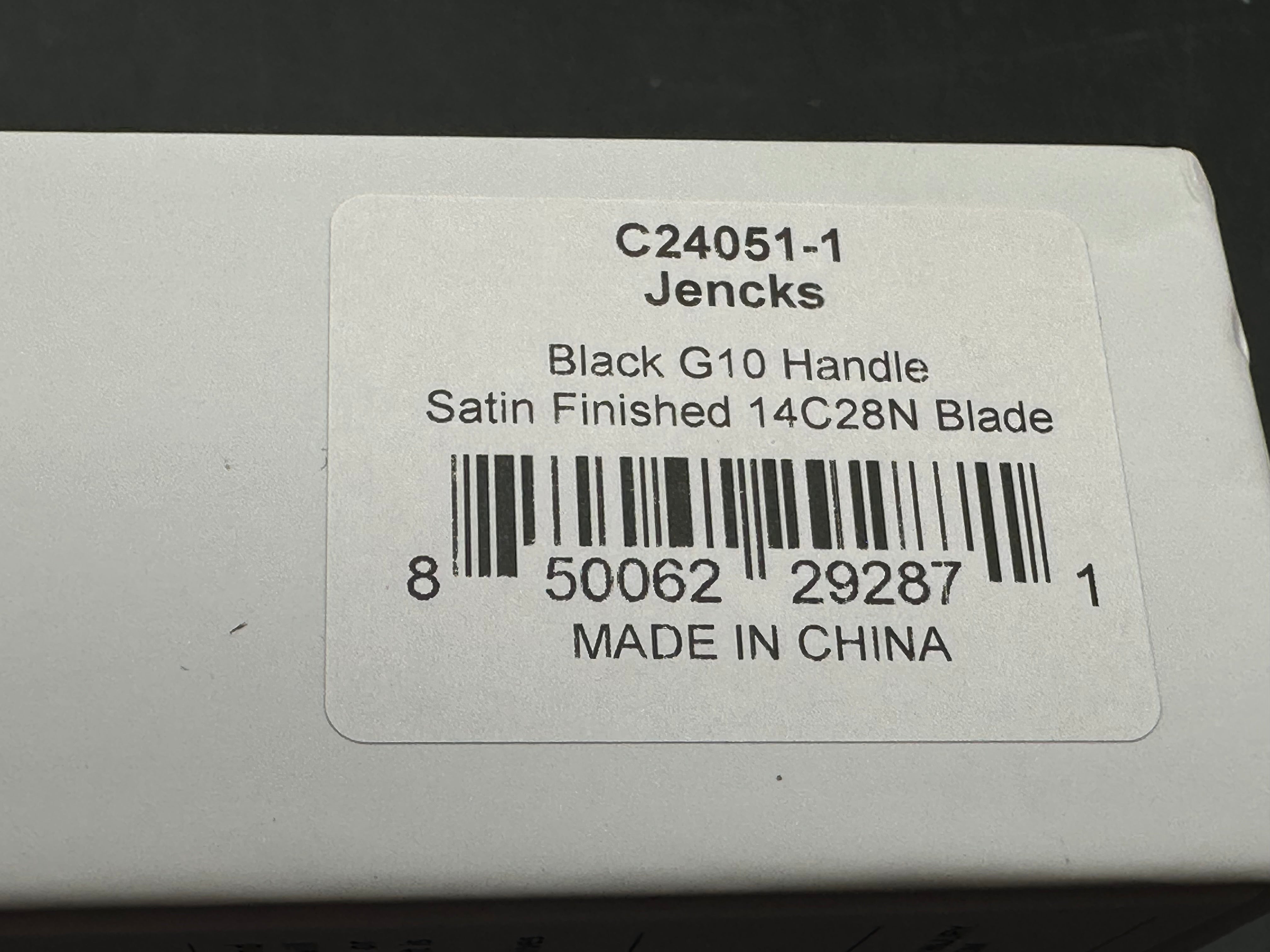 CIVIVI JENCKS FIXED BLADE KNIFE BLACK G10 HANDLE 14C28N PLAIN EDGE