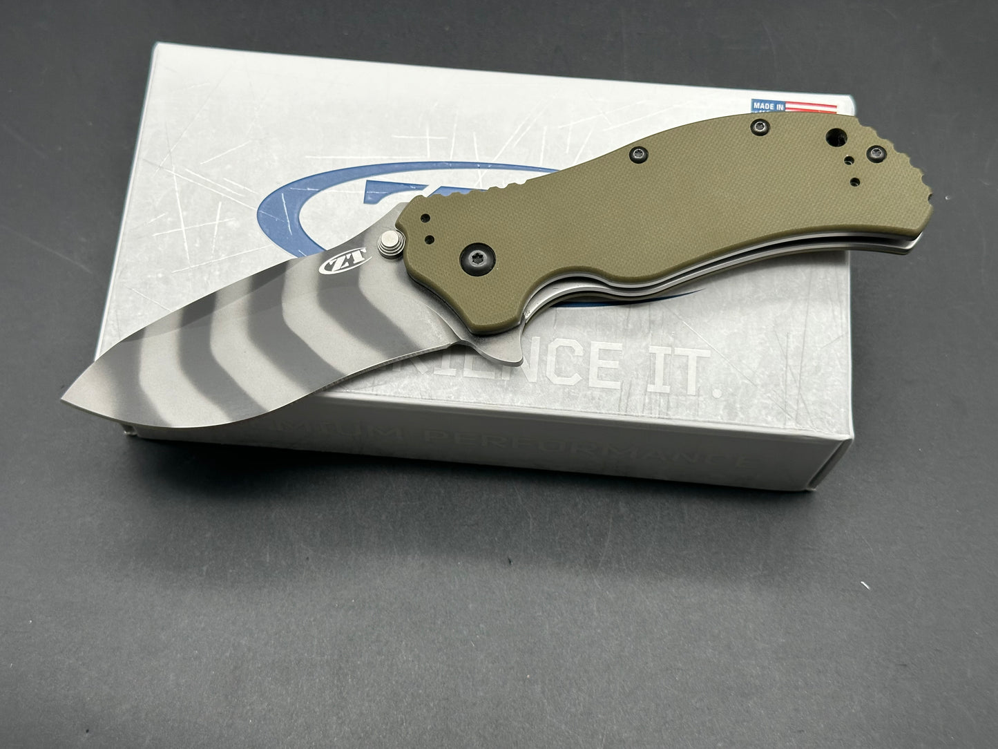 Zero Tolerance 0350 MagnaCut Knife Assisted Opening OD Green G-10 (3.2")