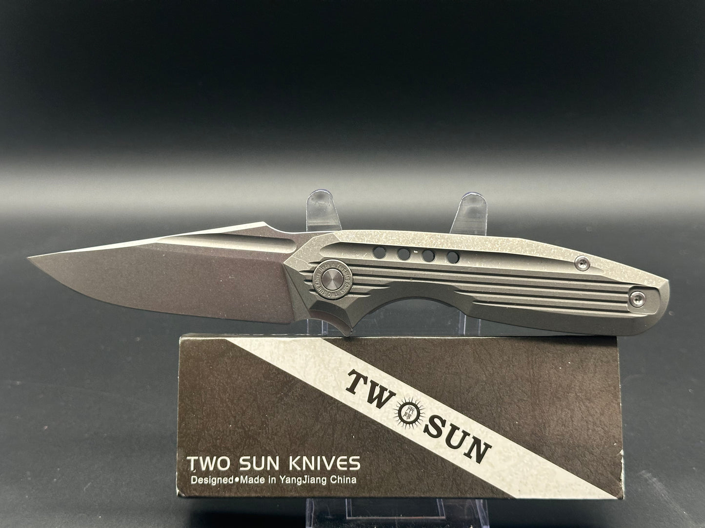 TwoSun TS194 titanium handle w/D2 blade