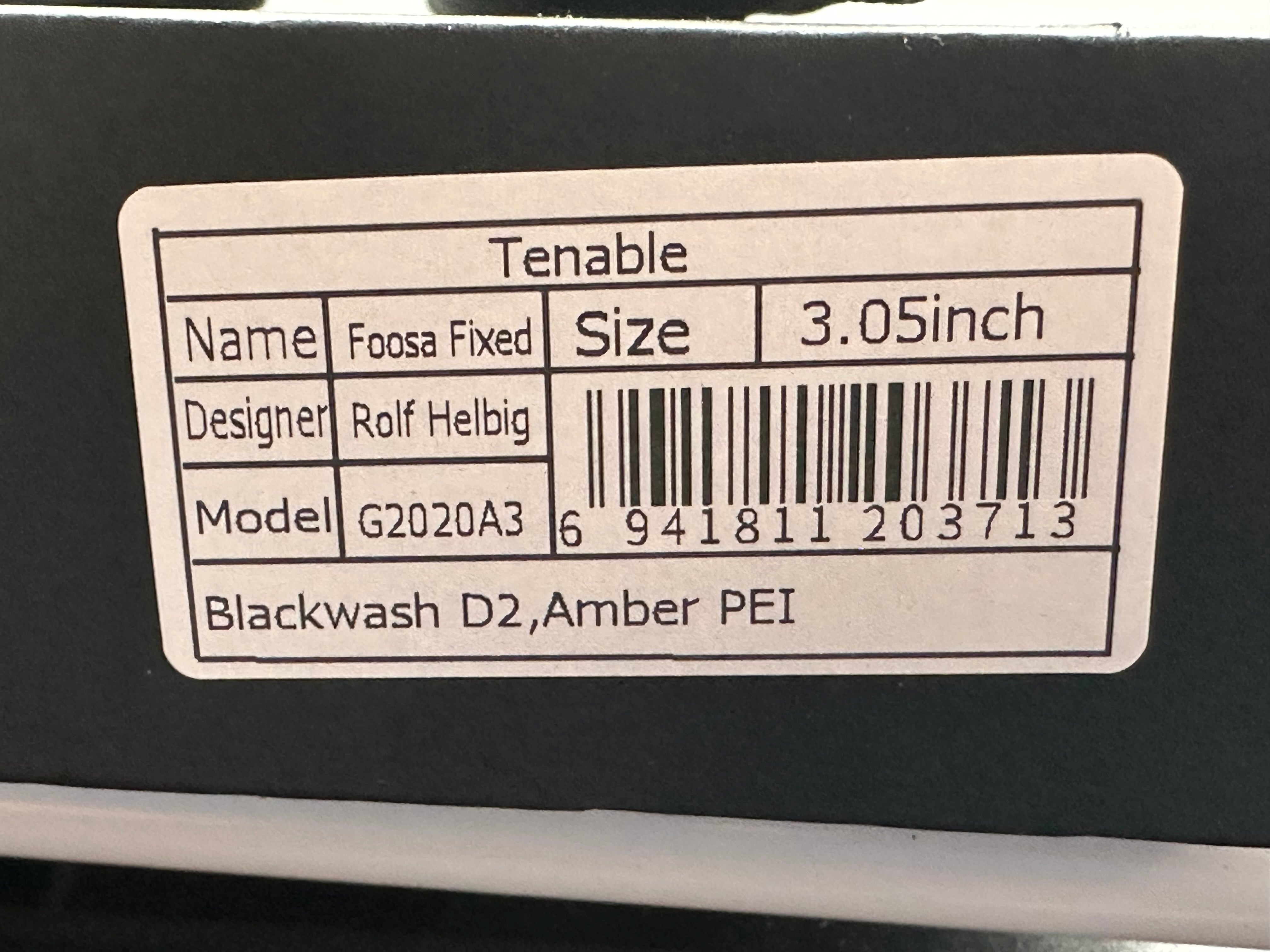 2- Tenable Foosa knives PEI and micarta
