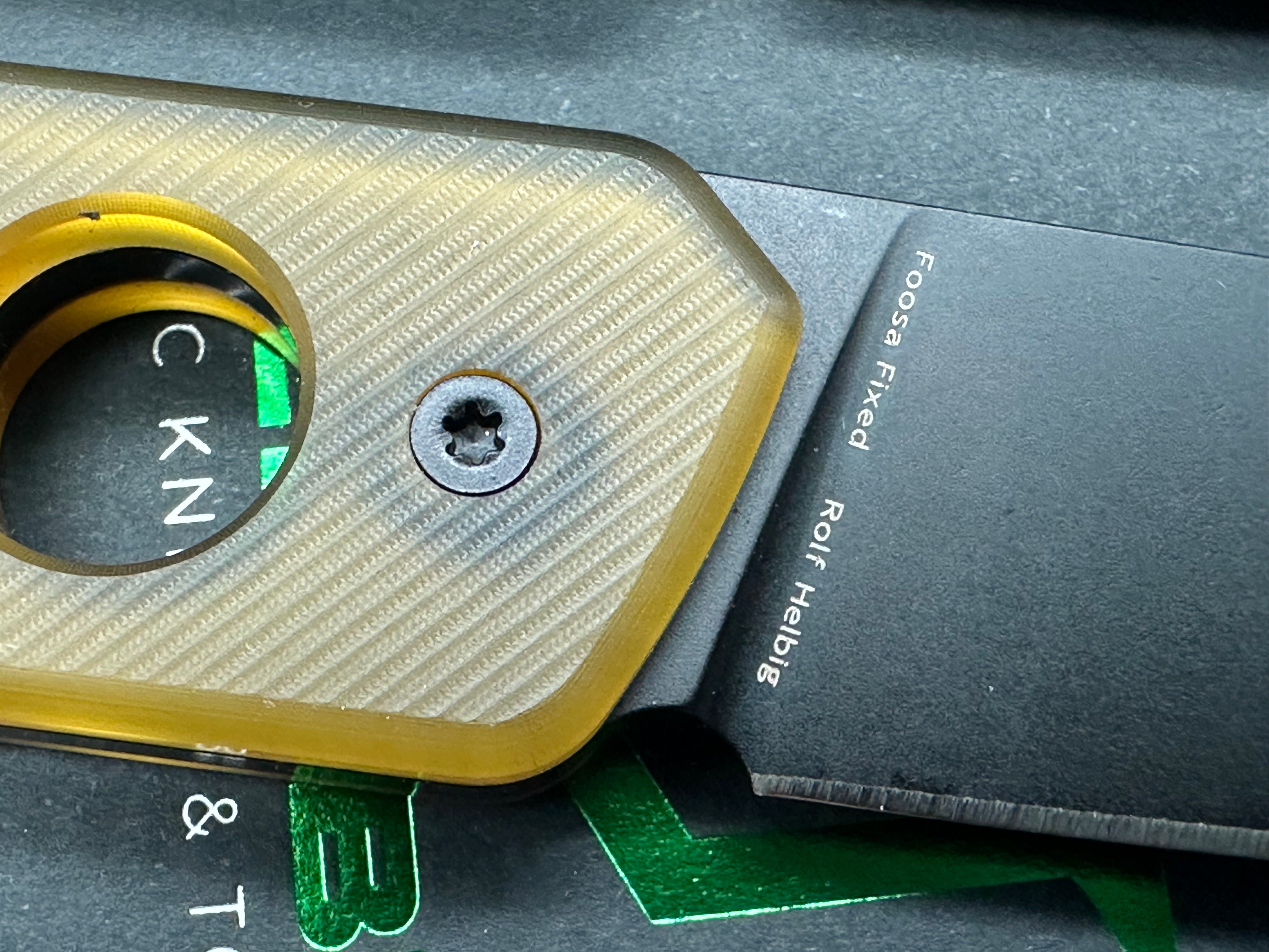 2- Tenable Foosa knives PEI and micarta