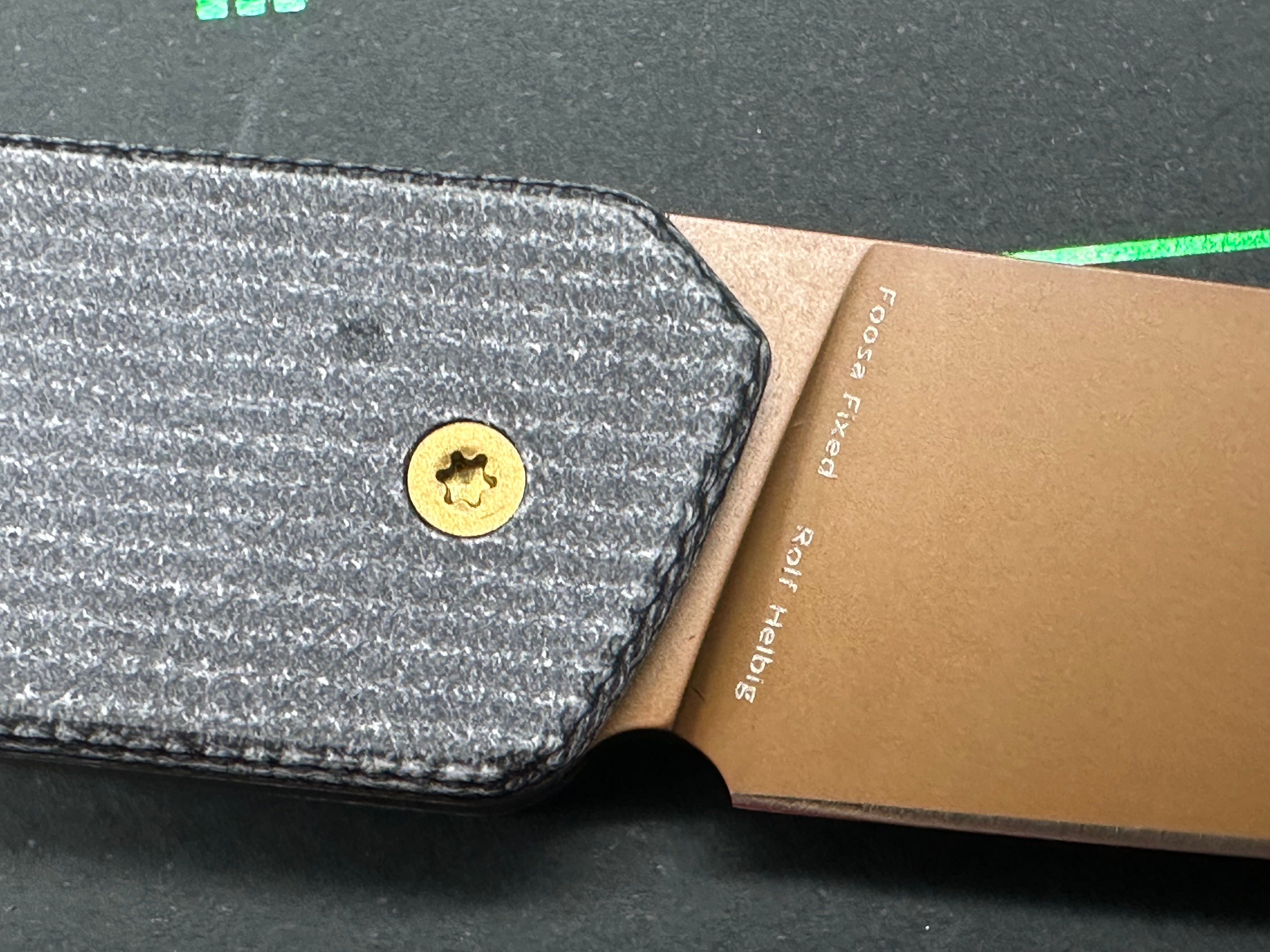 2- Tenable Foosa knives PEI and micarta
