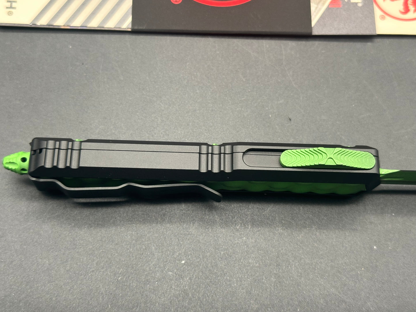 Microtech Makora Green Mamba M390 D/E