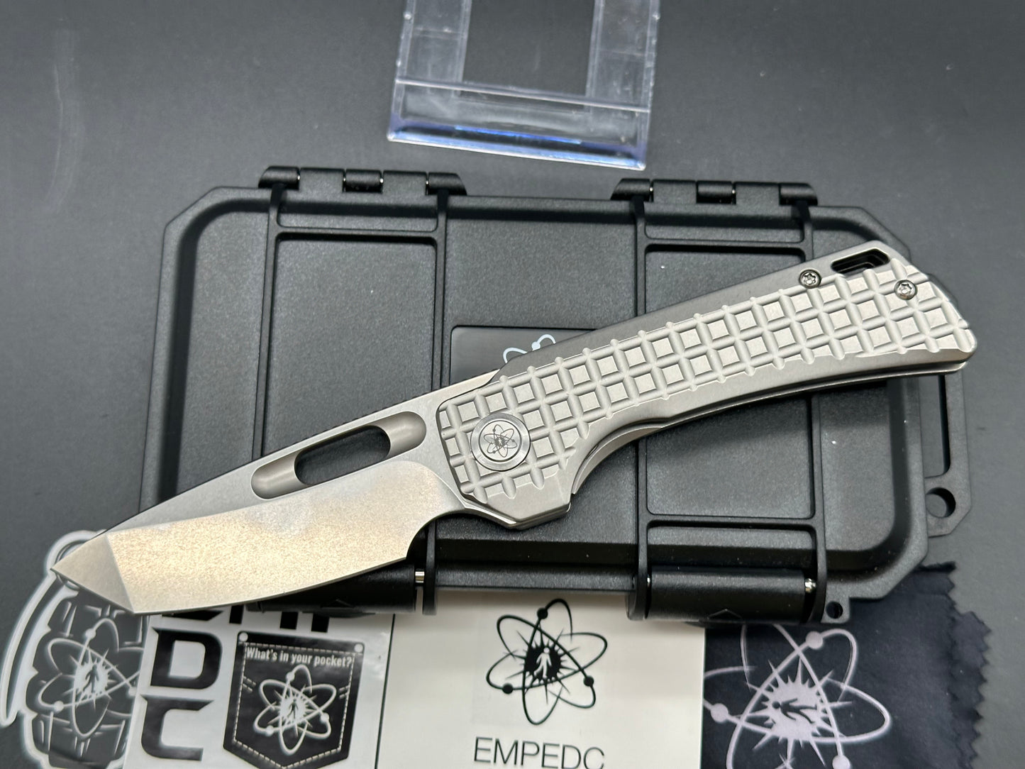 EMP EDC Nymble T 3.1" M390 Blade, with Stonewashed Titanium Handle