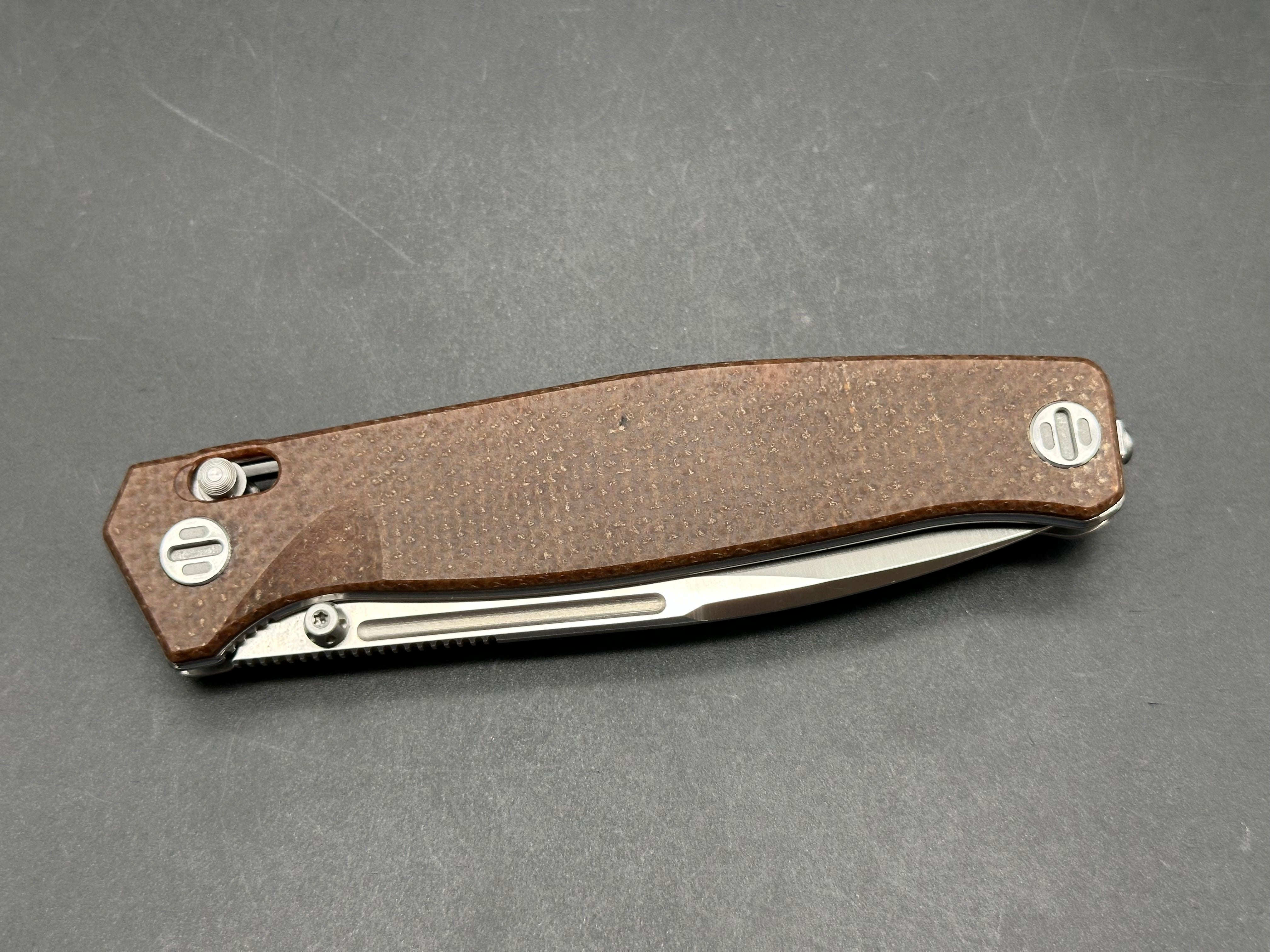 Real Steel Huginn Crossbar Lock Knife Micarta (3.65" Satin)