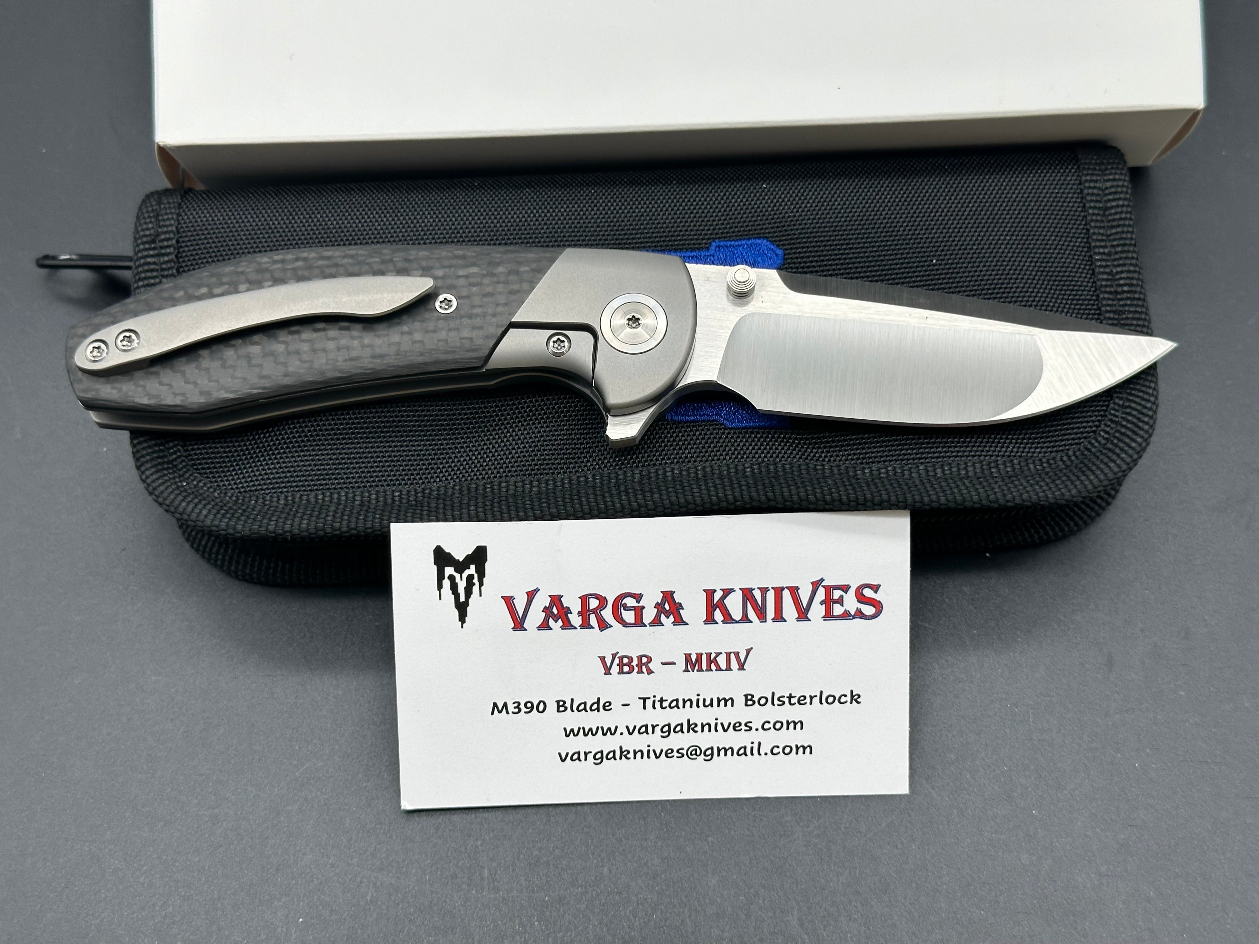 Varga VBR MkIV 3.25" M390 Blade with Titanium and Carbon Fiber Handle