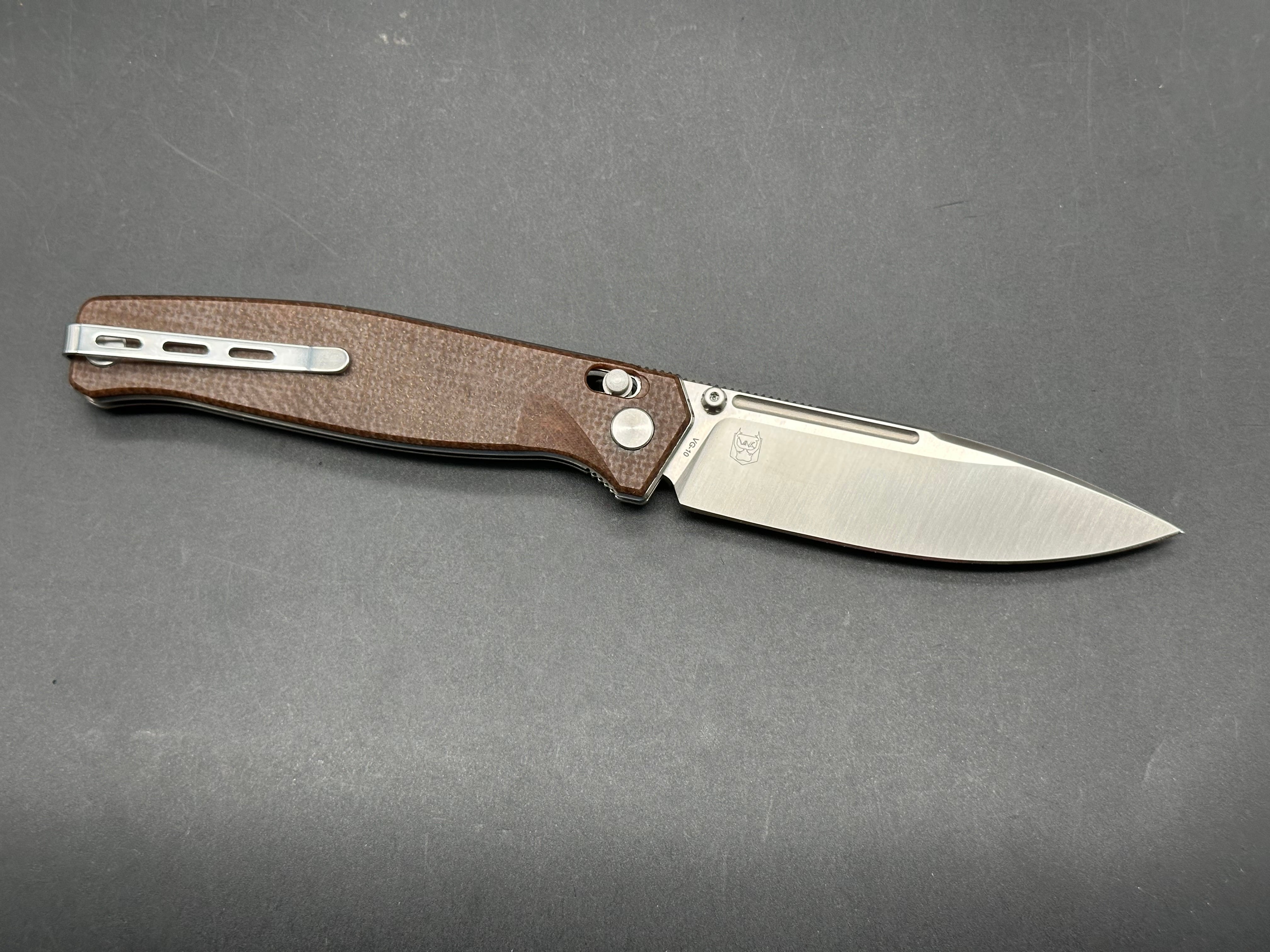 Real Steel Huginn Crossbar Lock Knife Micarta (3.65" Satin)