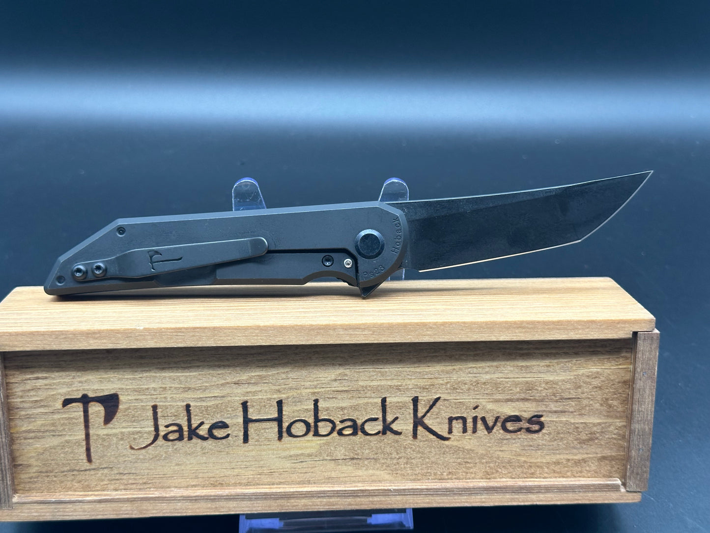 Jake Hoback Radford Frame Lock Knife Blue Snake Juma