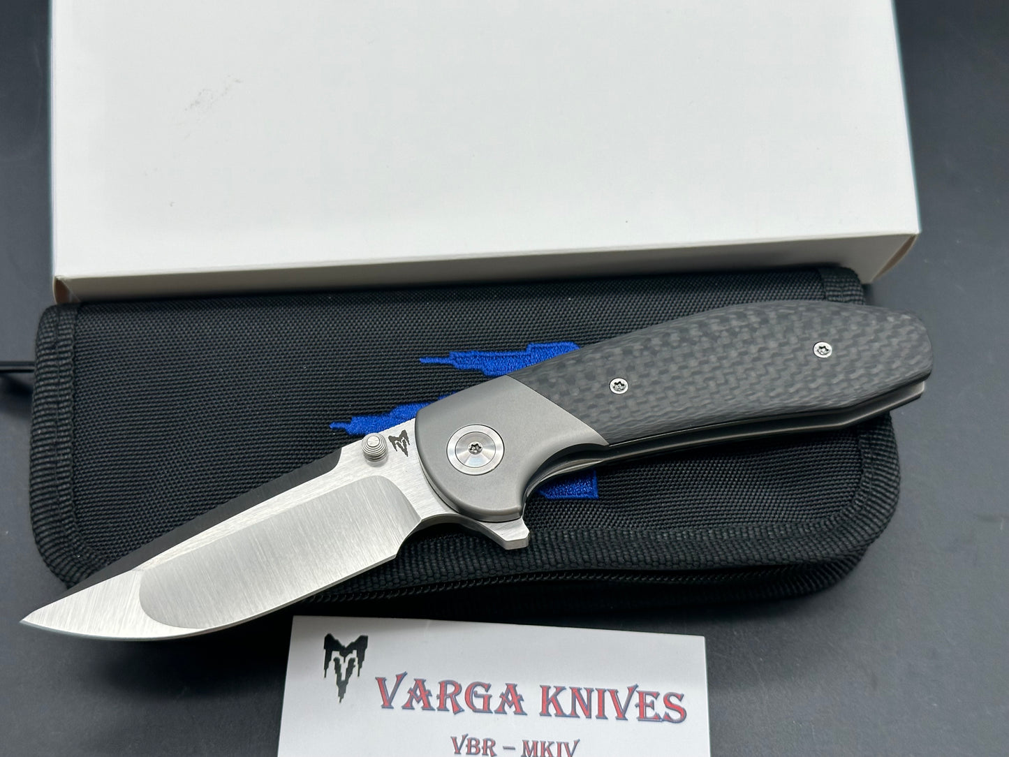 Varga VBR MkIV 3.25" M390 Blade with Titanium and Carbon Fiber Handle