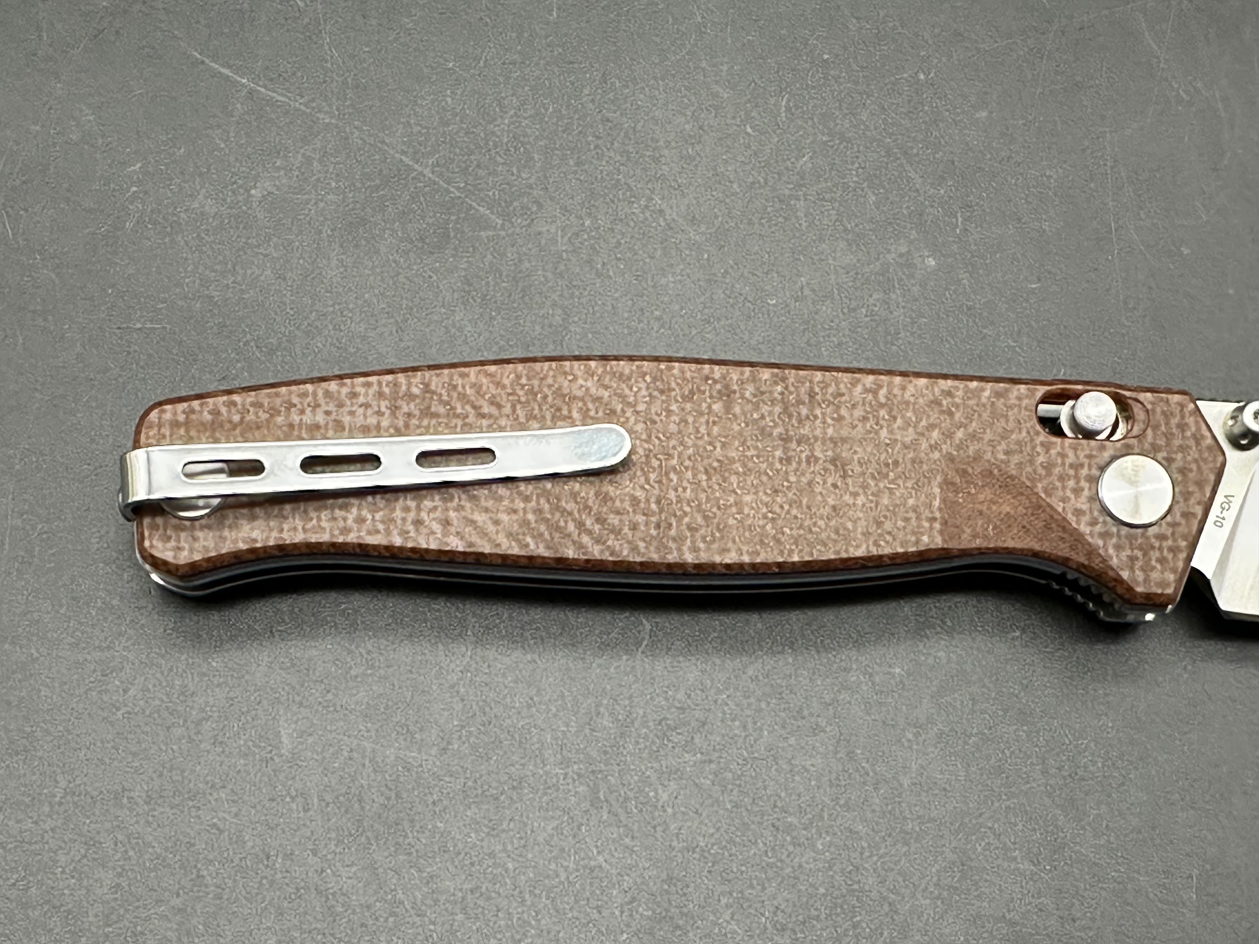 Real Steel Huginn Crossbar Lock Knife Micarta (3.65" Satin)