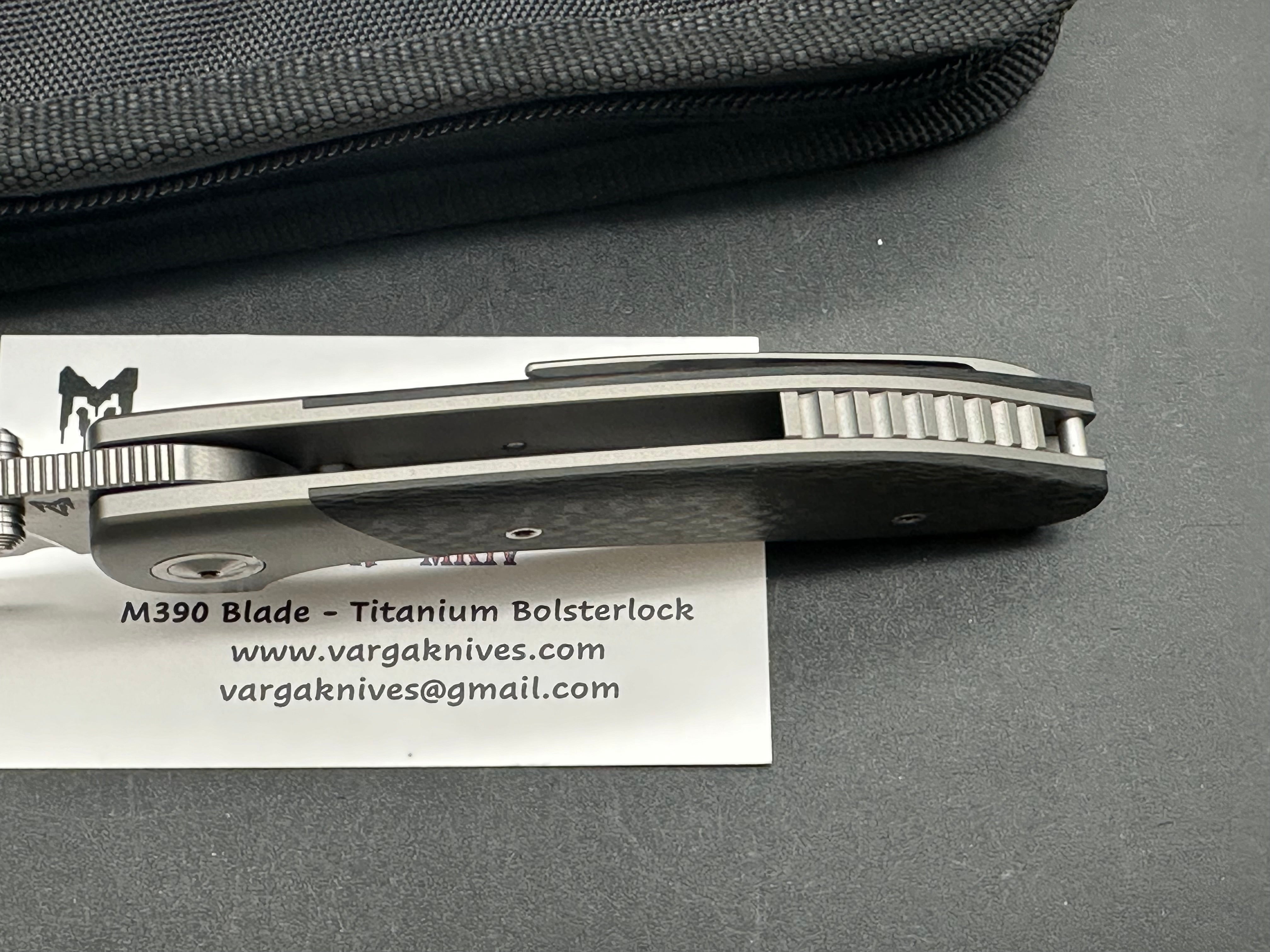 Varga VBR MkIV 3.25" M390 Blade with Titanium and Carbon Fiber Handle