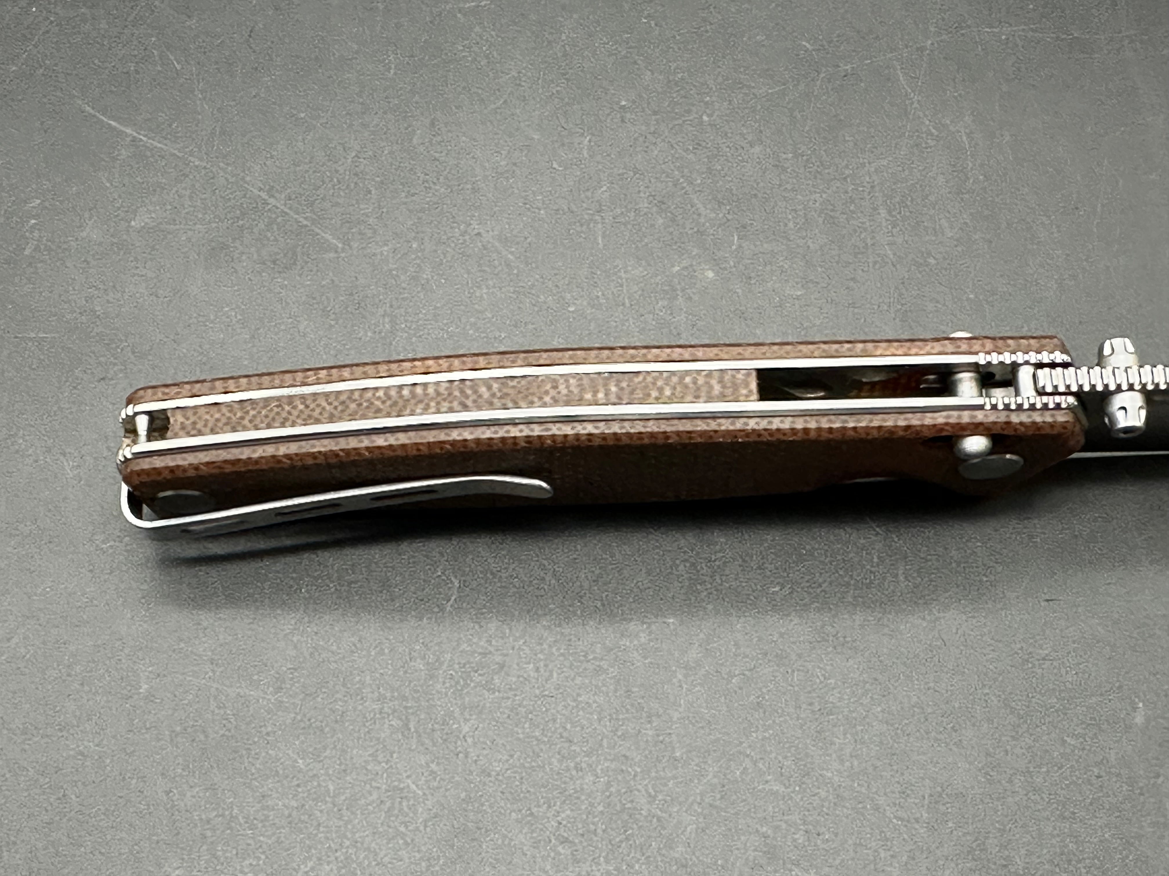 Real Steel Huginn Crossbar Lock Knife Micarta (3.65" Satin)