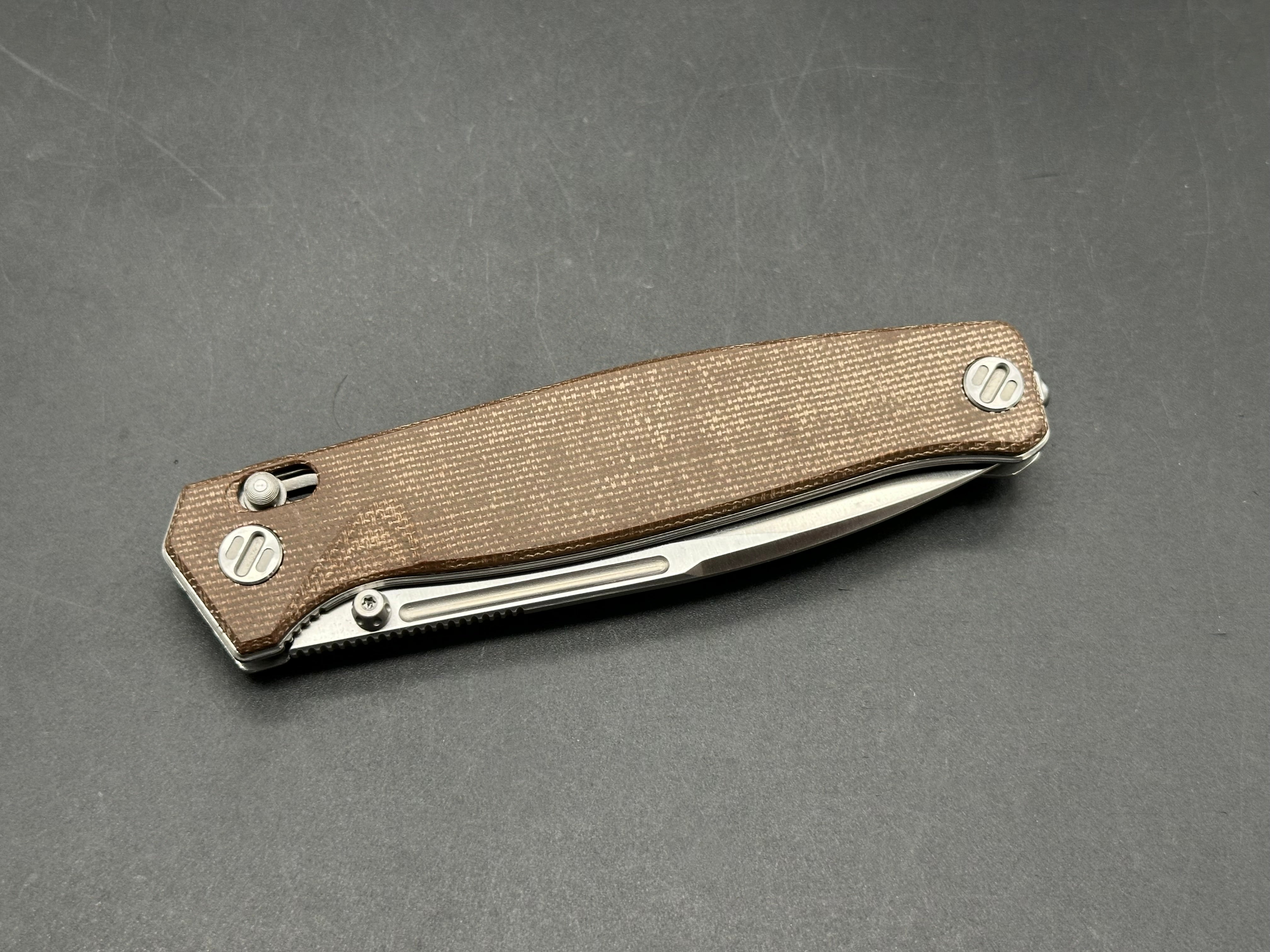 Real Steel Huginn Crossbar Lock Knife Micarta (3.65" Satin)