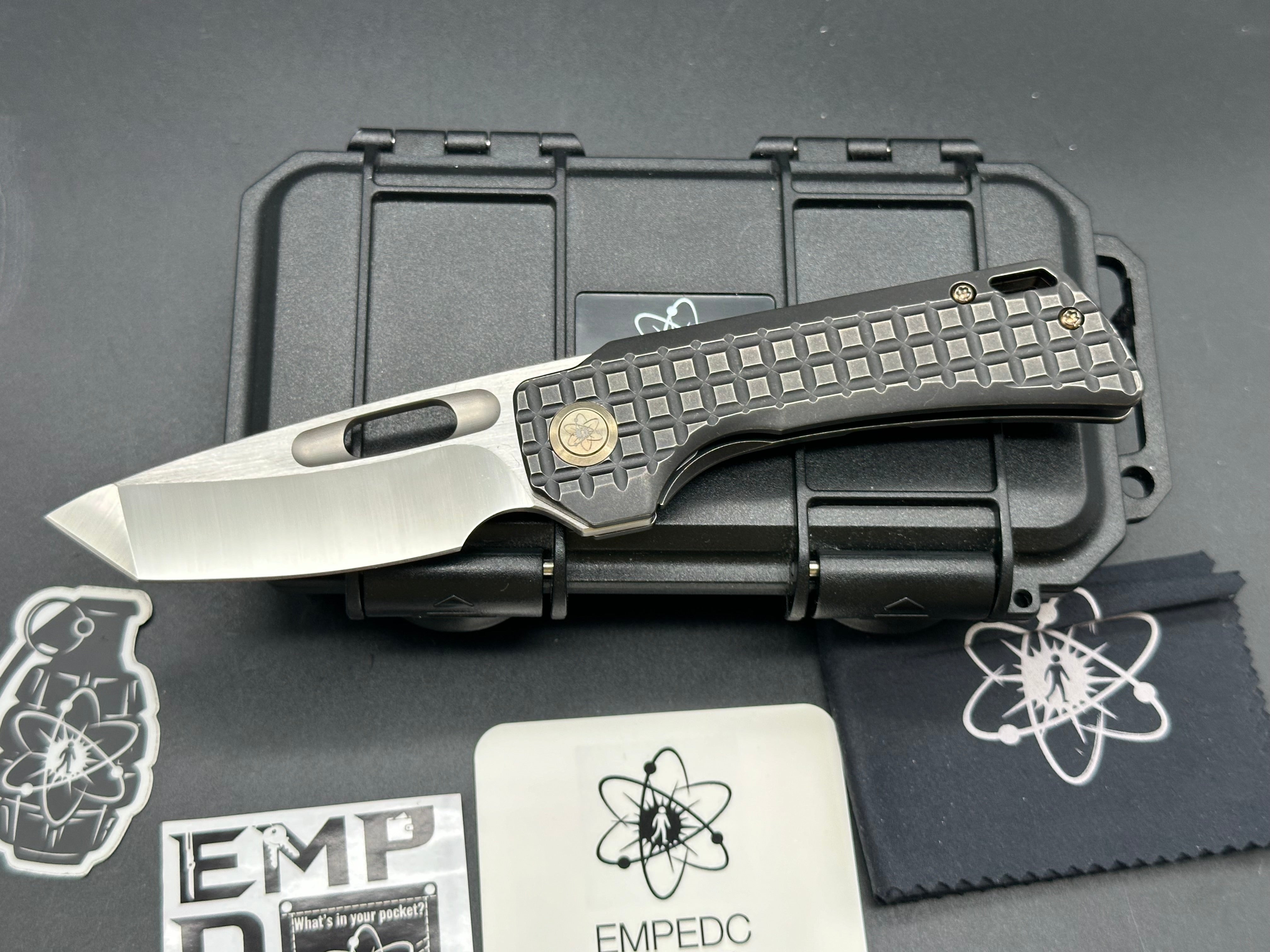 EMP EDC Nymble T 3.1" M390 Blade, with Blackwashed Titanium Handle