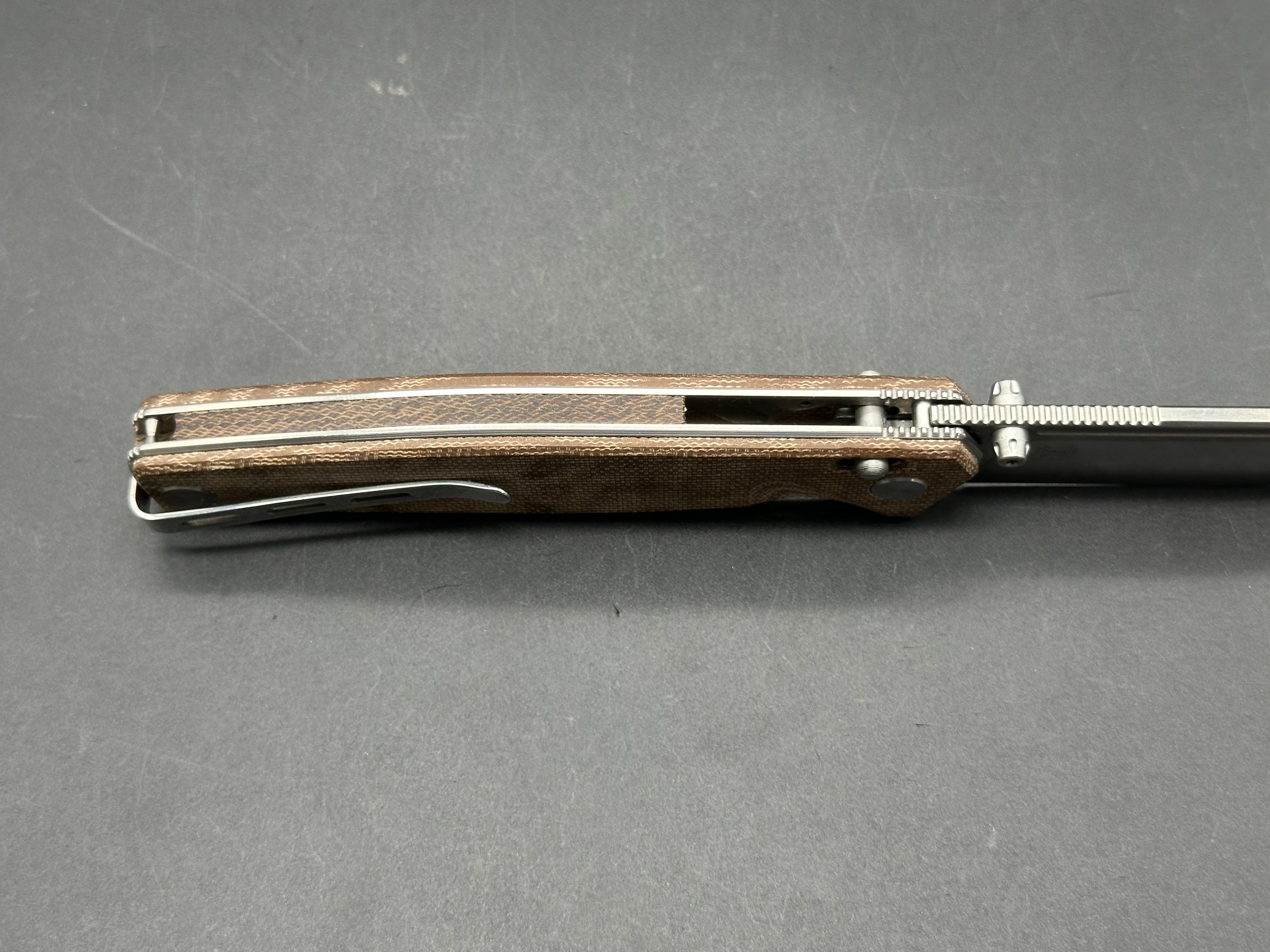 Real Steel Huginn Crossbar Lock Knife Micarta (3.65" Satin)