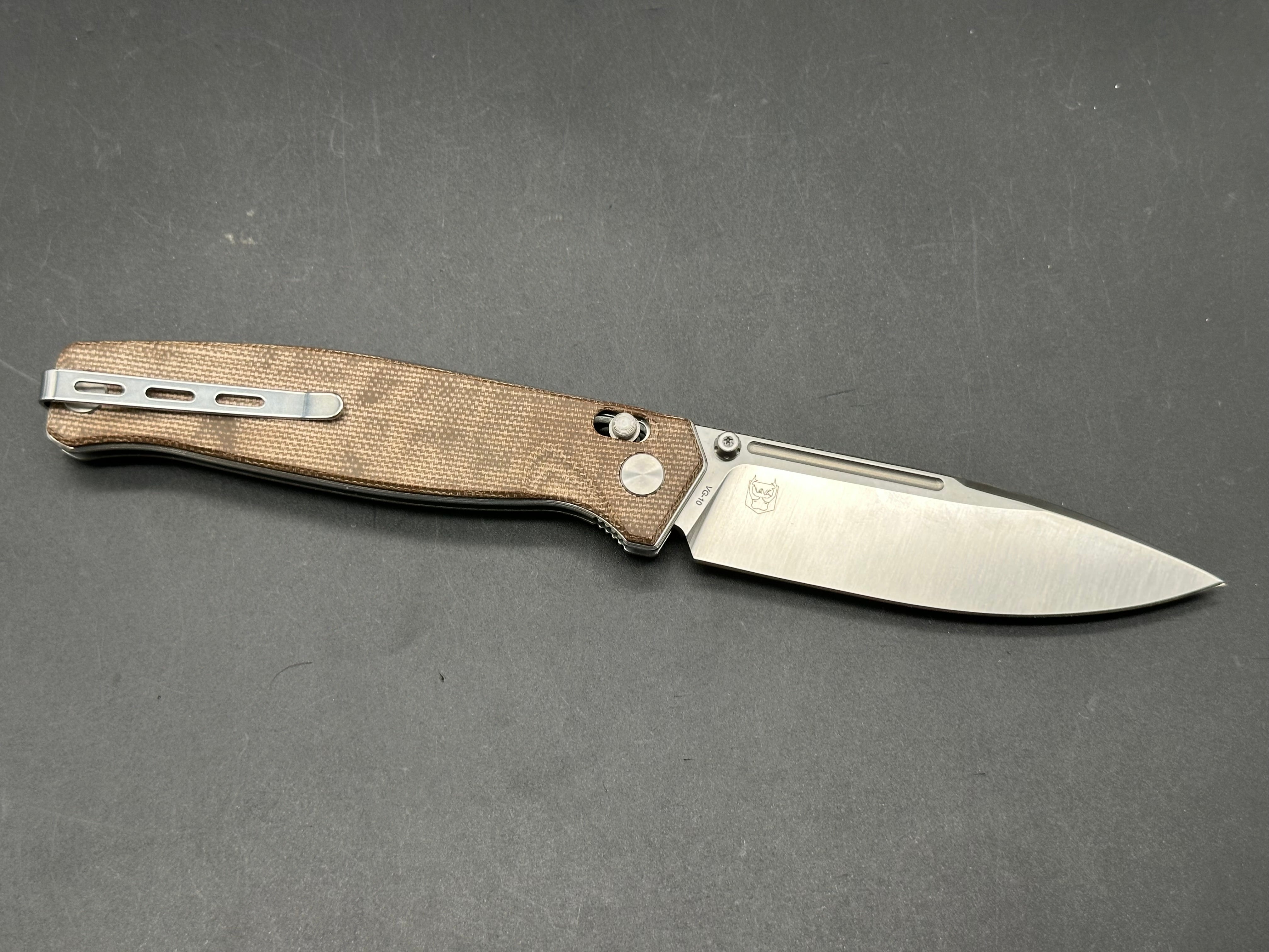 Real Steel Huginn Crossbar Lock Knife Micarta (3.65" Satin)