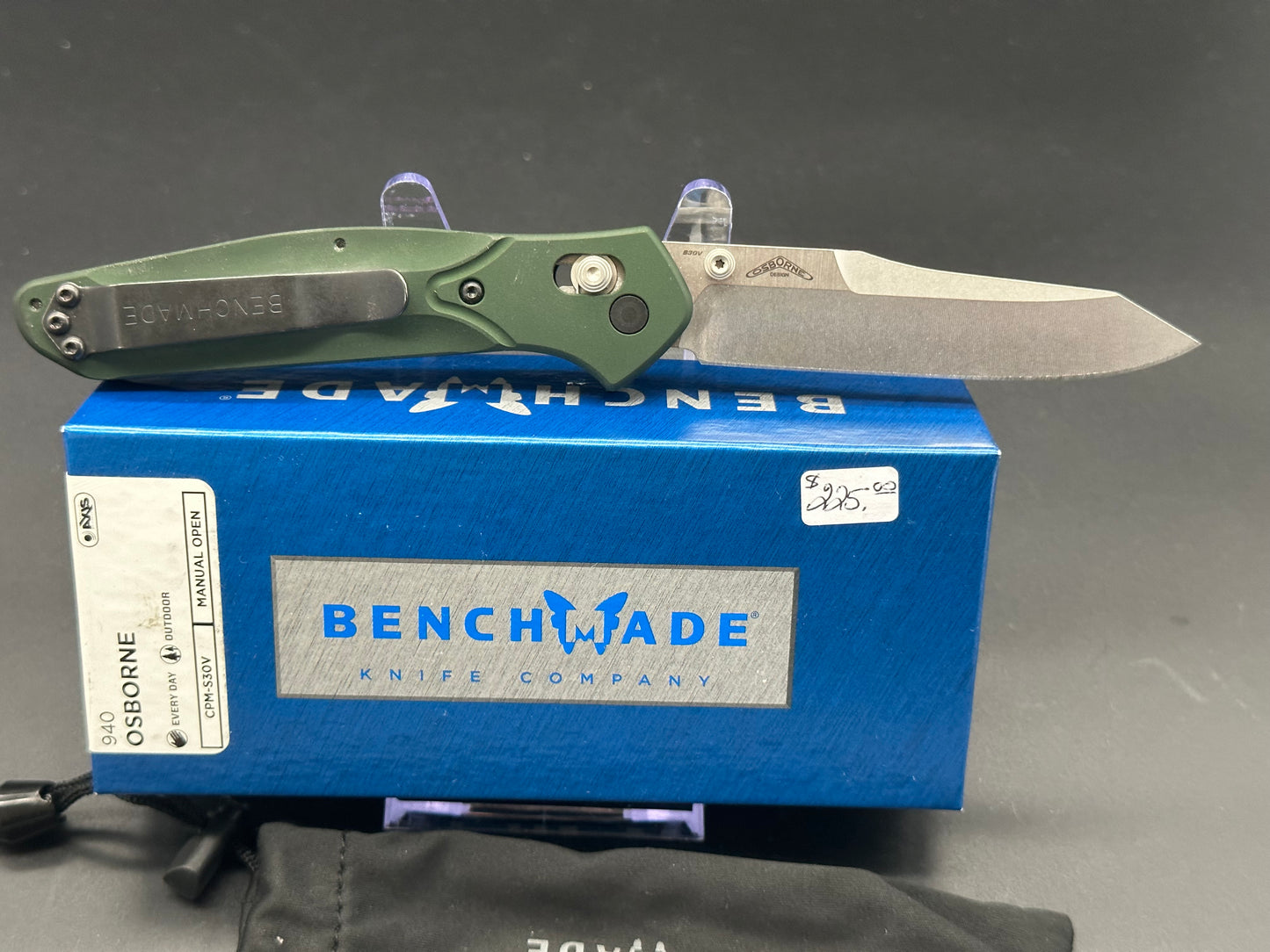 Benchmade 940 Osborne green aluminum