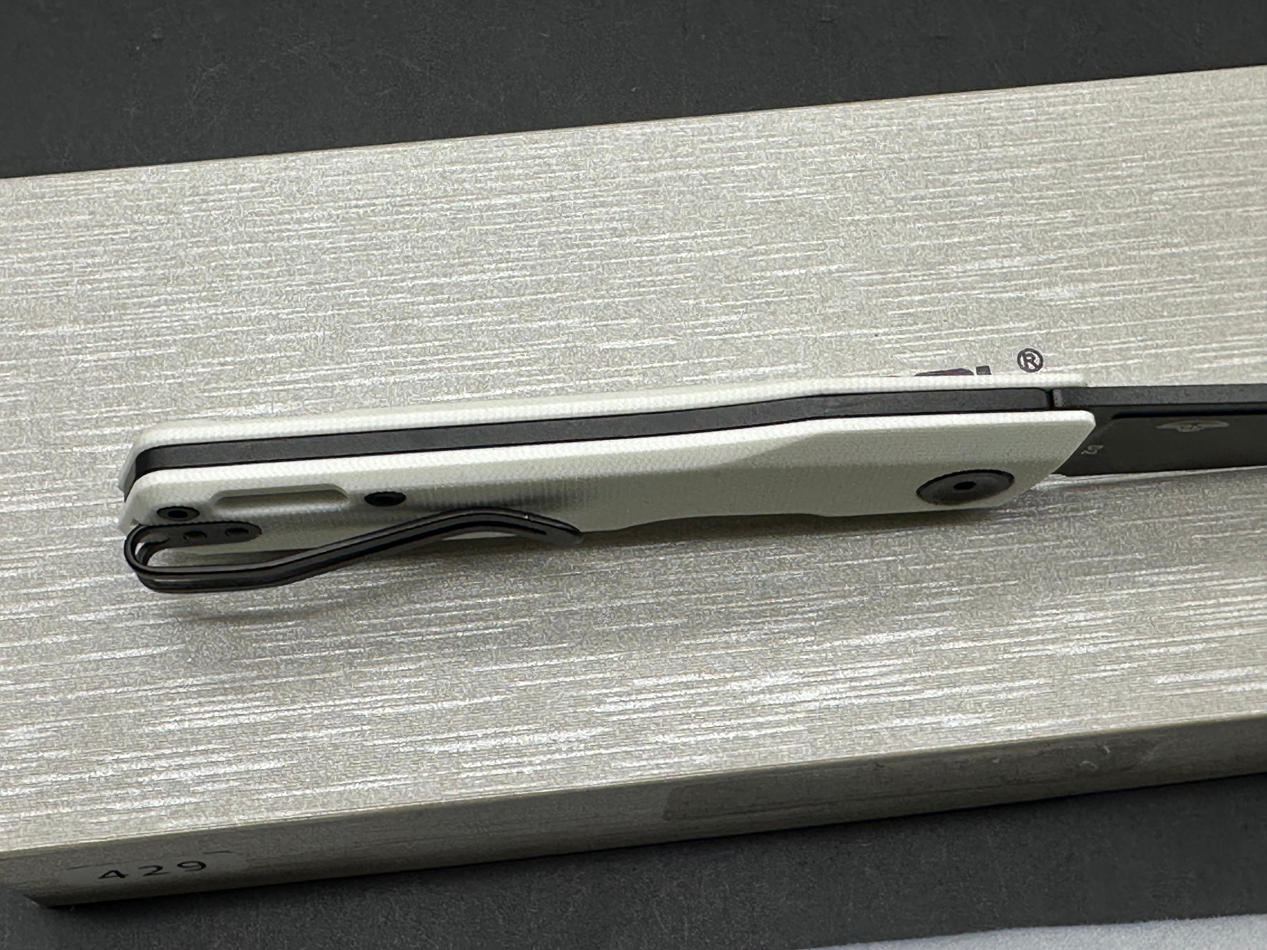 Real Steel Solis Lite Slip Joint Knife White G-10 (2.91" Black)