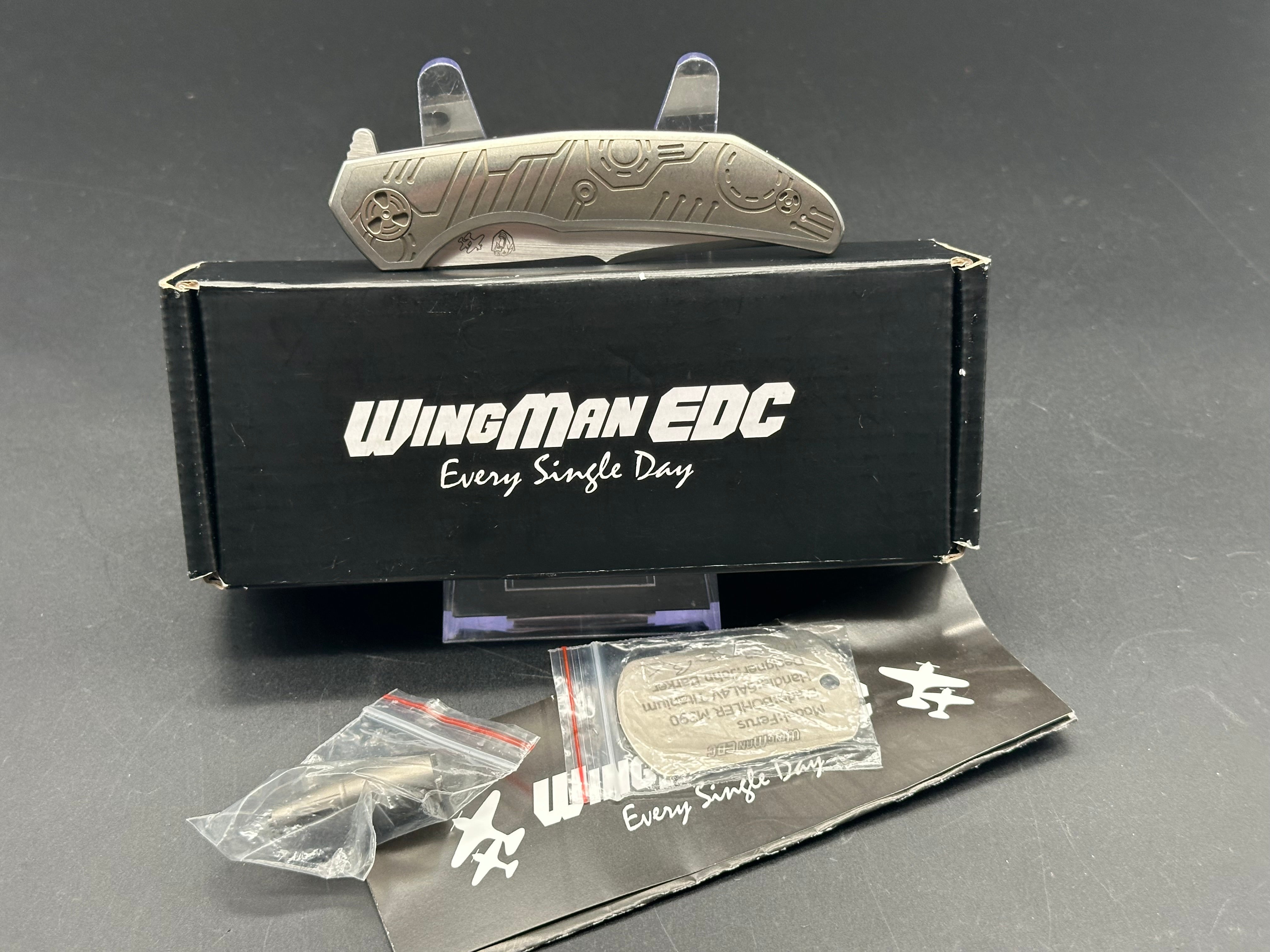 Wingman Ferus M390 Integral Titanium w/ Bronze Titanium Inlay