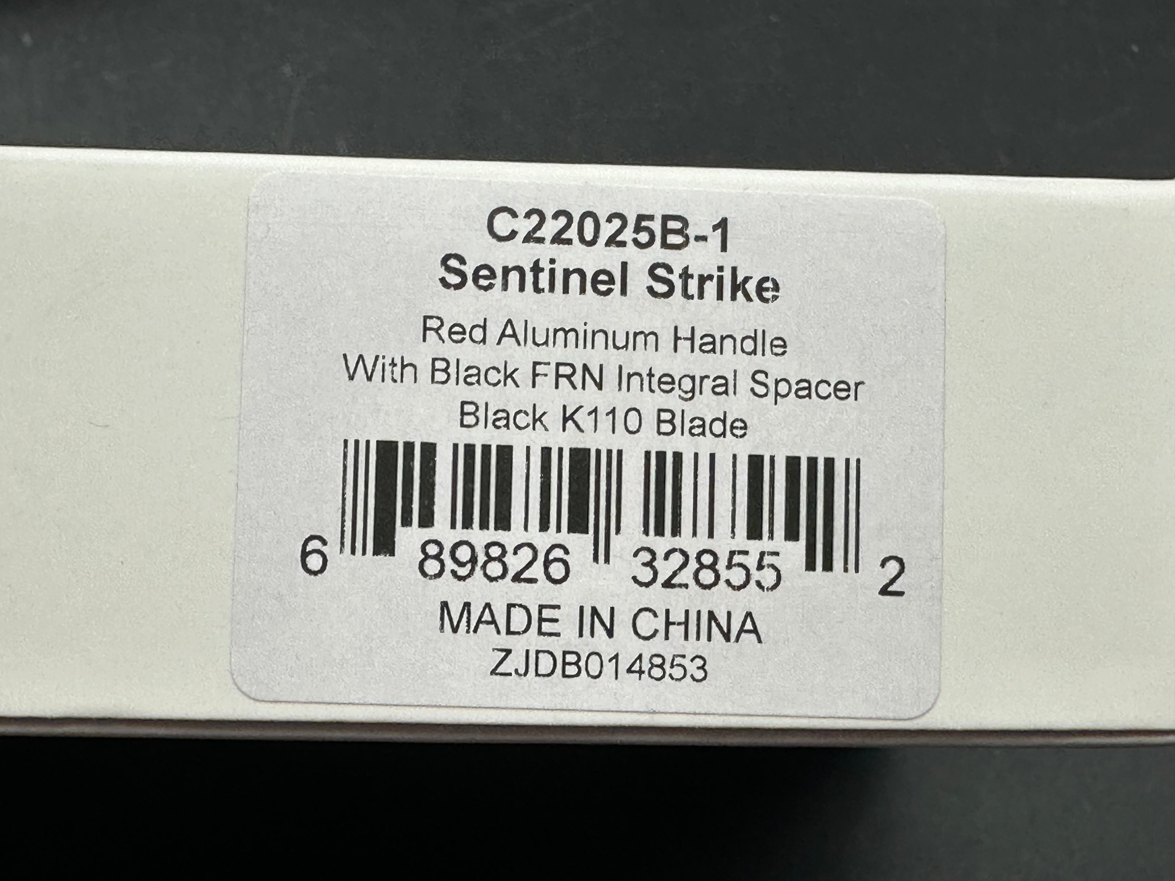 CIVIVI Sentinel Strike Button Lock Knife Red Alum (3.7" Black)