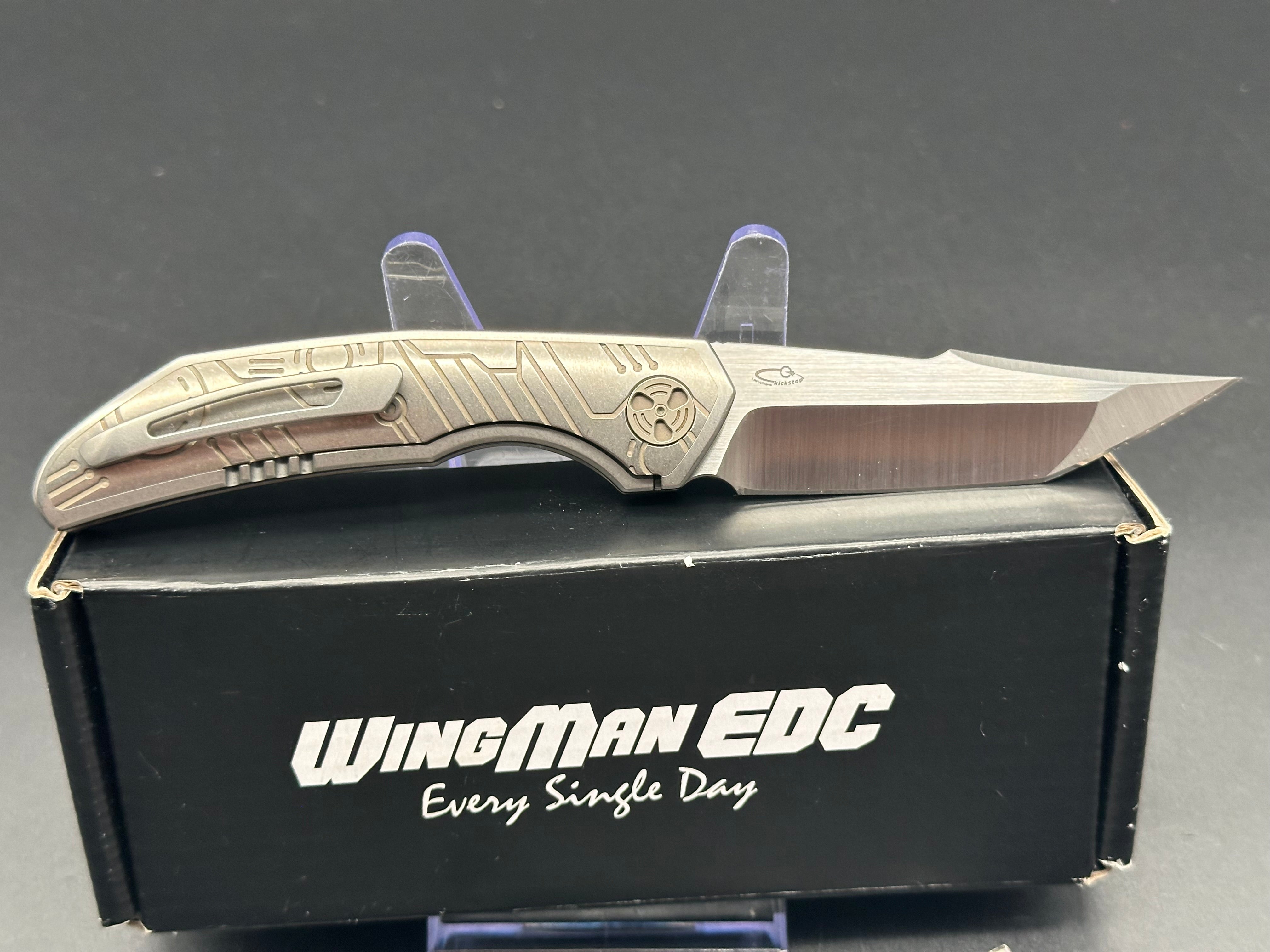 Wingman Ferus M390 Integral Titanium w/ Bronze Titanium Inlay