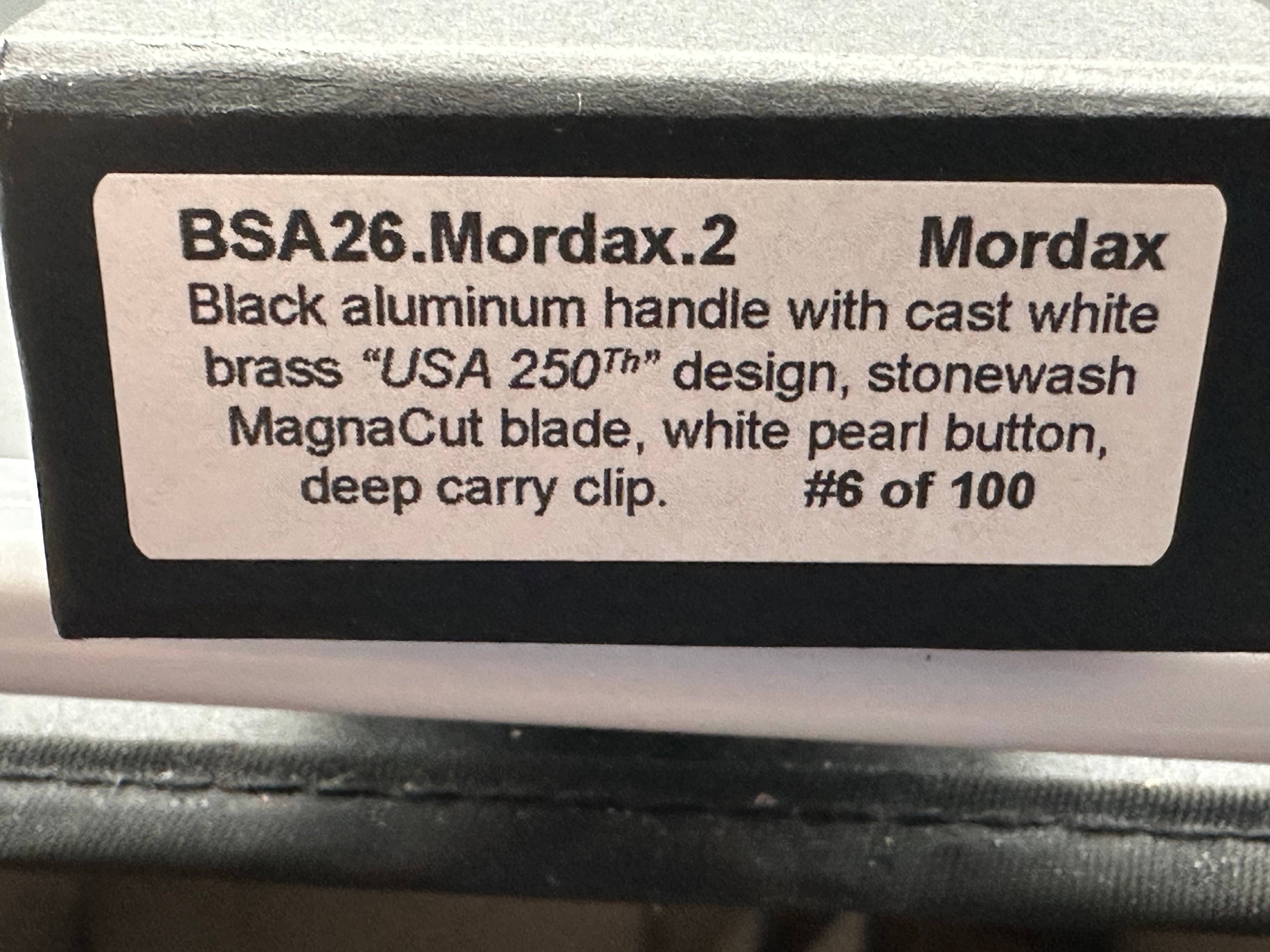Protech Mordax Atlanta Blade Show exclusive #6/100 250th USA Anniversary