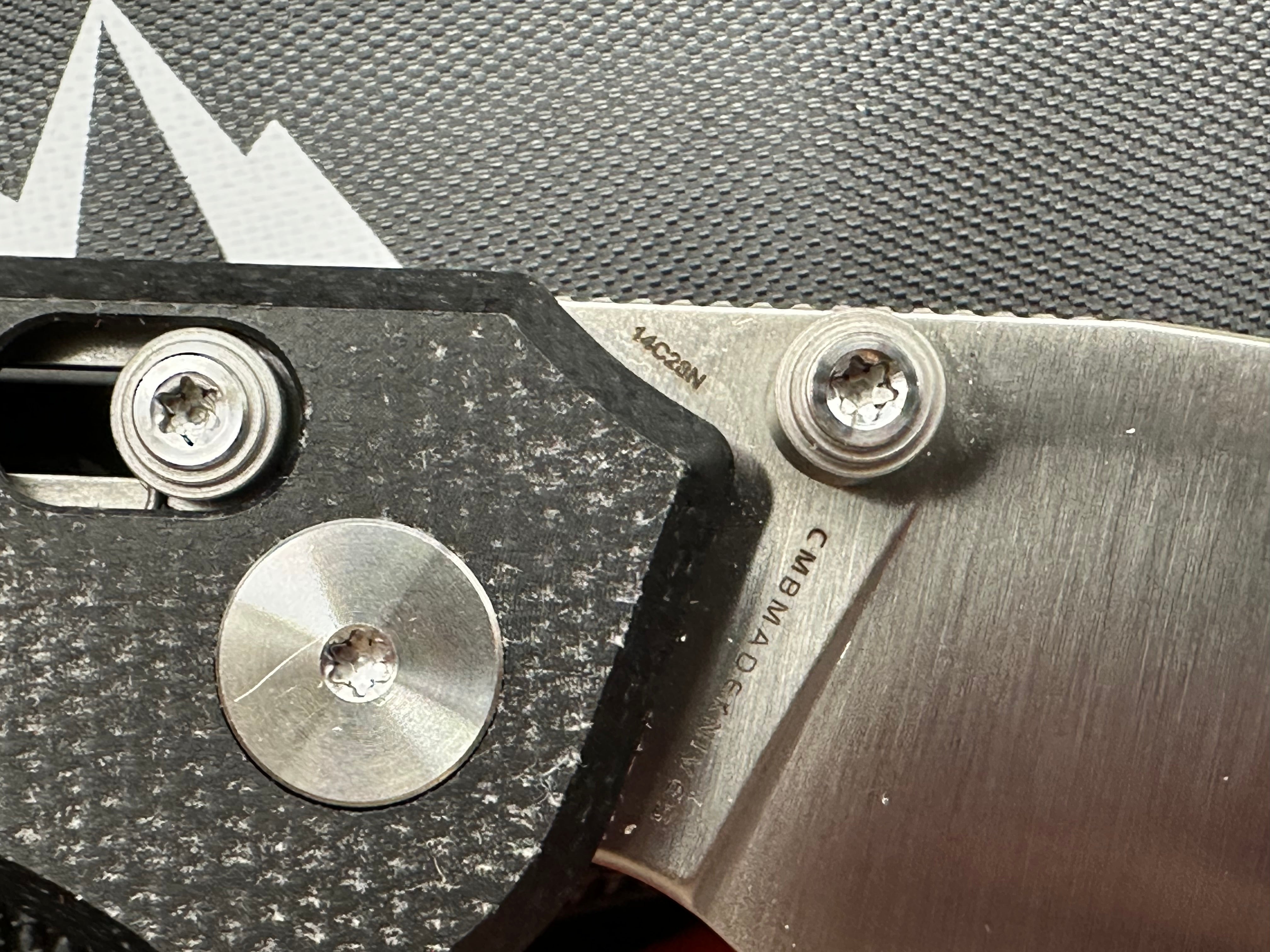 CMB Made Explorer 3.39" 14C28N Satin Blade with Black Micarta Scales