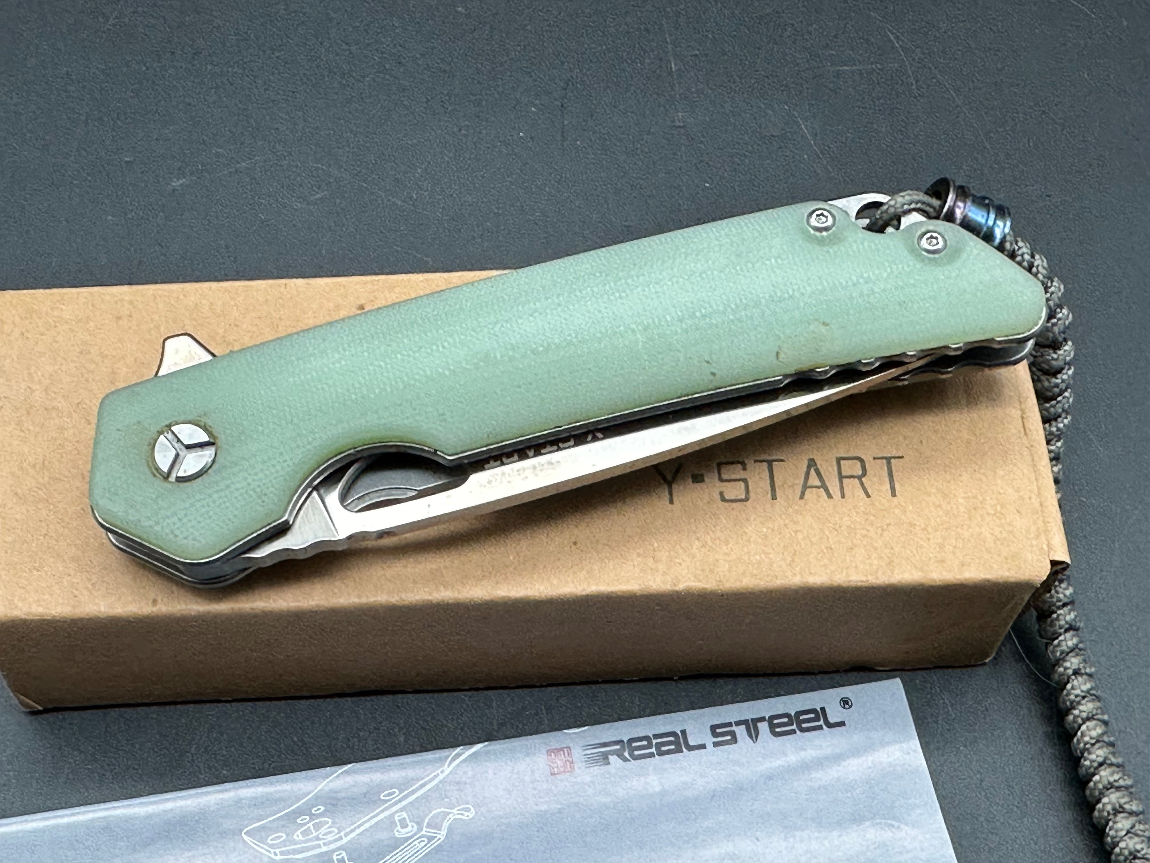 Y-Start jade handles 440c