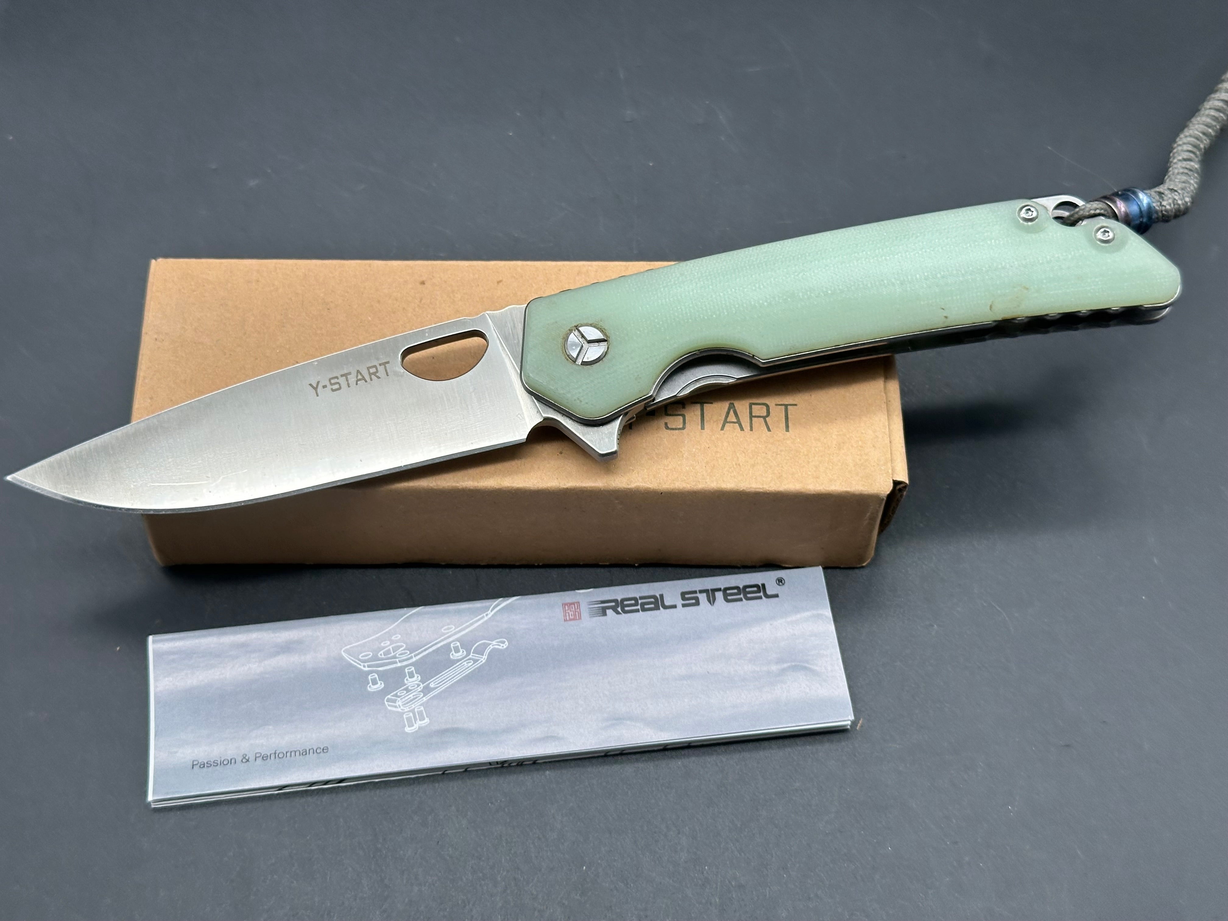 Y-Start jade handles 440c