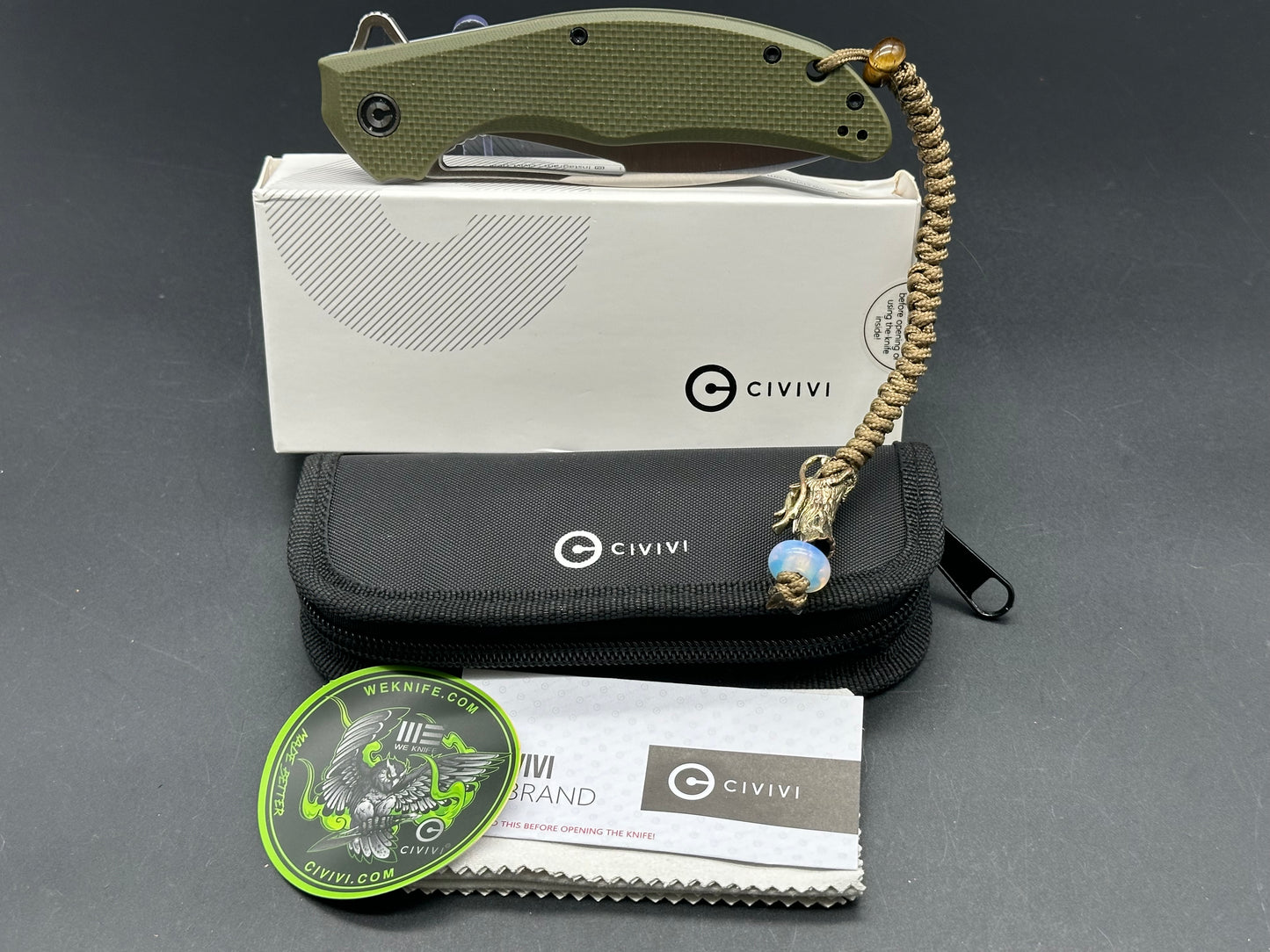 Civivi Vexer OD Green D2 plus lanyard