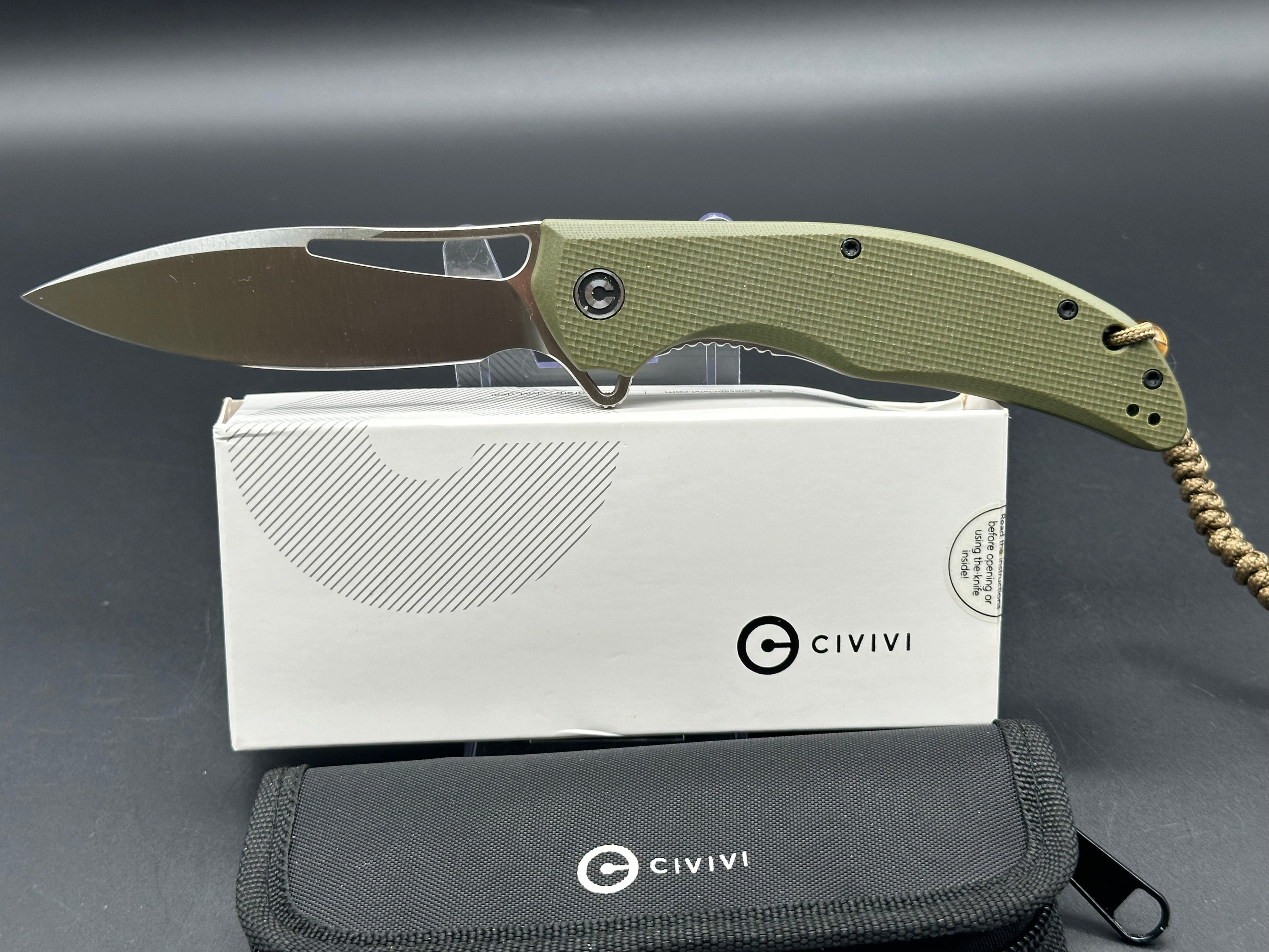 Civivi Vexer OD Green D2 plus lanyard